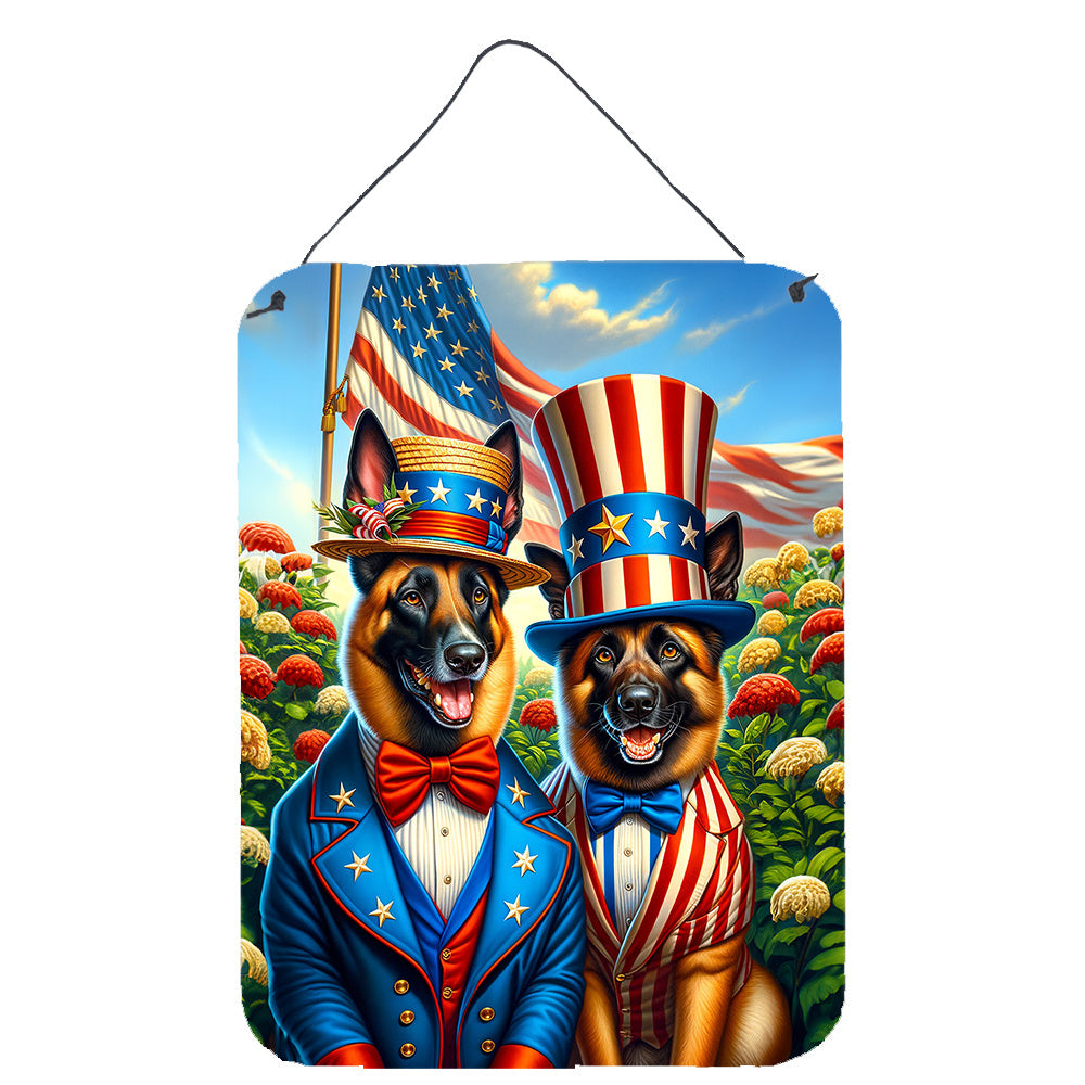 NEW All American Belgian Malinois Wall or Door Hanging Prints Aluminum Metal Sign Kitchen Wall Bar Bathroom Plaque Home Decor Front Door Plaque, 12x16, Multicolor