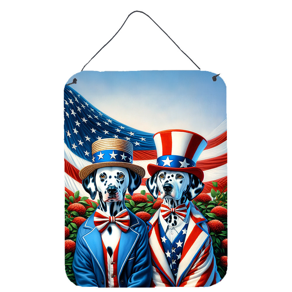 NEW All American Dalmatian Wall or Door Hanging Prints Aluminum Metal Sign Kitchen Wall Bar Bathroom Plaque Home Decor Front Door Plaque, 12x16, Multicolor