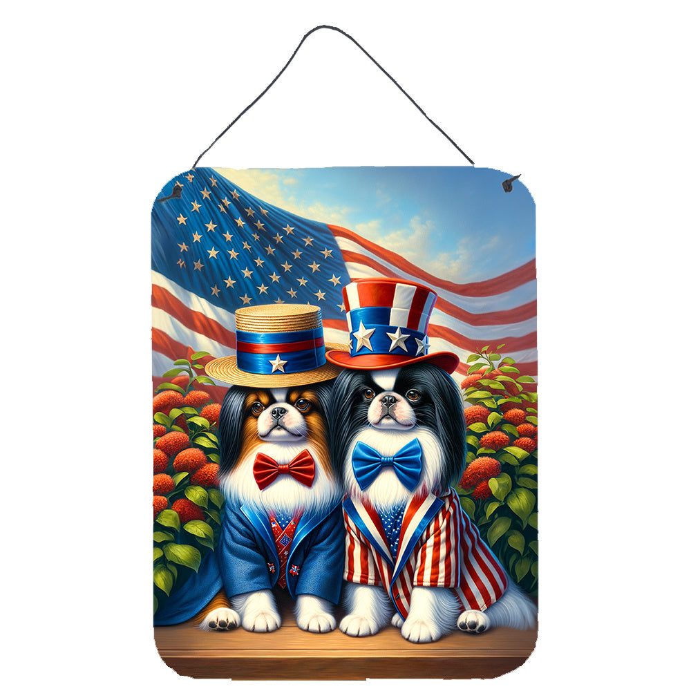 NEW All American Japanese Chin Wall or Door Hanging Prints Aluminum Metal Sign Kitchen Wall Bar Bathroom Plaque Home Decor Front Door Plaque, 12x16, Multicolor