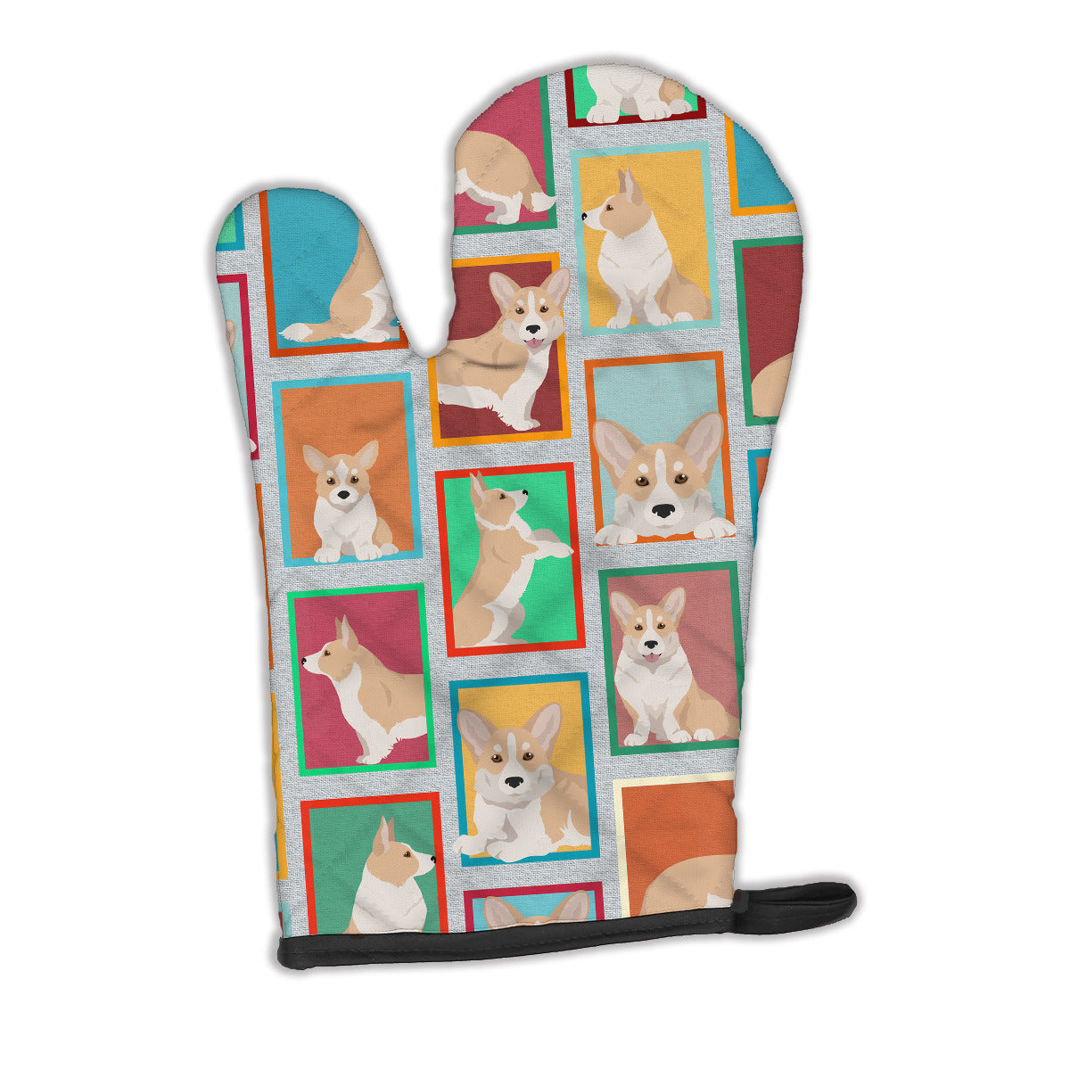 Lots of Fawn Cardigan Corgi Oven Mitt Heat Resistant Thick Oven Mitt for Hot Pans and Oven, Kitchen Mitt Protect Hands, Cooking Baking Glove