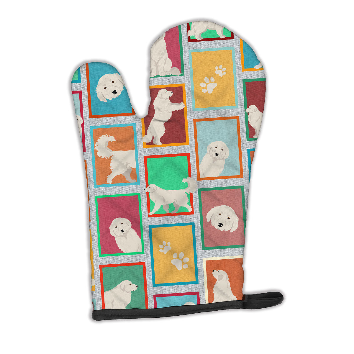 Lots of Great Pyrenees Oven Mitt Heat Resistant Thick Oven Mitt for Hot Pans and Oven, Kitchen Mitt Protect Hands, Cooking Baking Glove