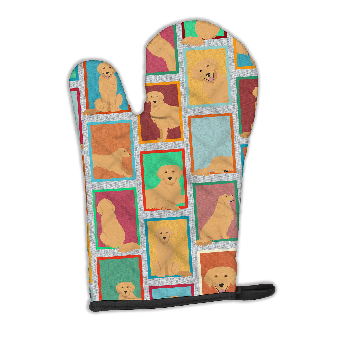 Lots of Golden Retriever Oven Mitt Heat Resistant Thick Oven Mitt for Hot Pans and Oven, Kitchen Mitt Protect Hands, Cooking Baking Glove