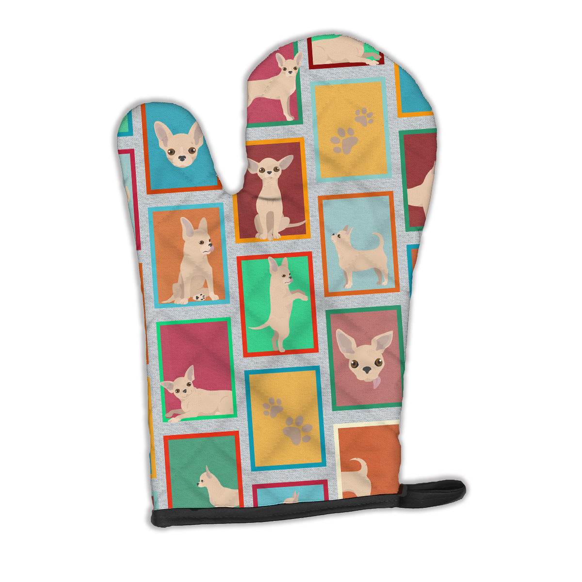 Lots of Chihuahua Oven Mitt Heat Resistant Thick Oven Mitt for Hot Pans and Oven, Kitchen Mitt Protect Hands, Cooking Baking Glove