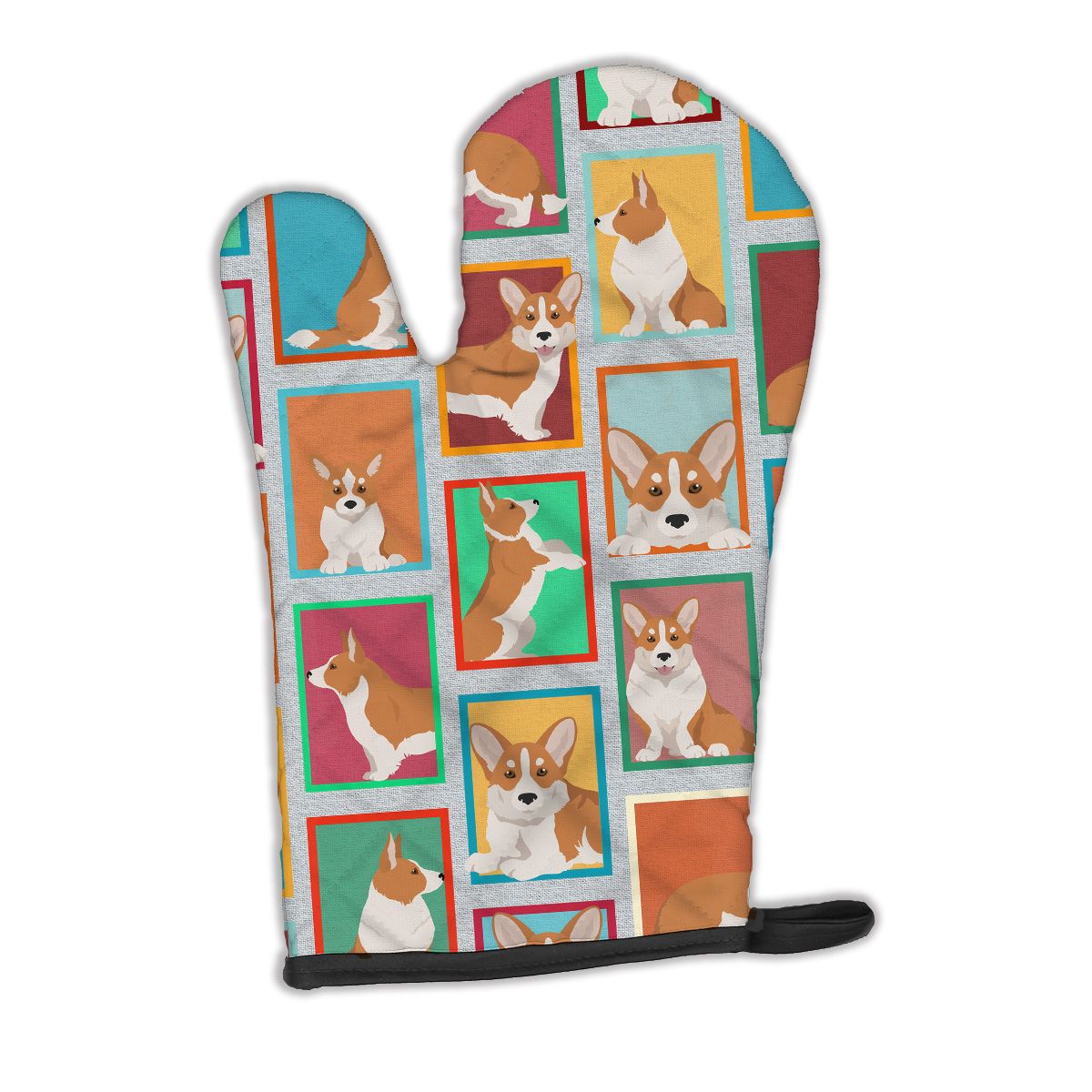 Lots of Red Cardigan Corgi Oven Mitt Heat Resistant Thick Oven Mitt for Hot Pans and Oven, Kitchen Mitt Protect Hands, Cooking Baking Glove