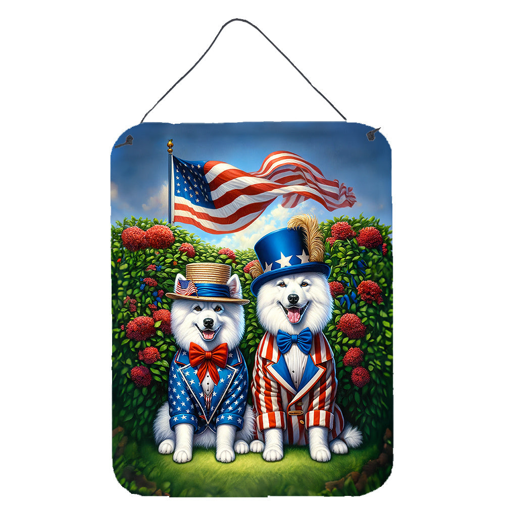 NEW All American American Eskimo Wall or Door Hanging Prints Aluminum Metal Sign Kitchen Wall Bar Bathroom Plaque Home Decor Front Door Plaque, 12x16, Multicolor