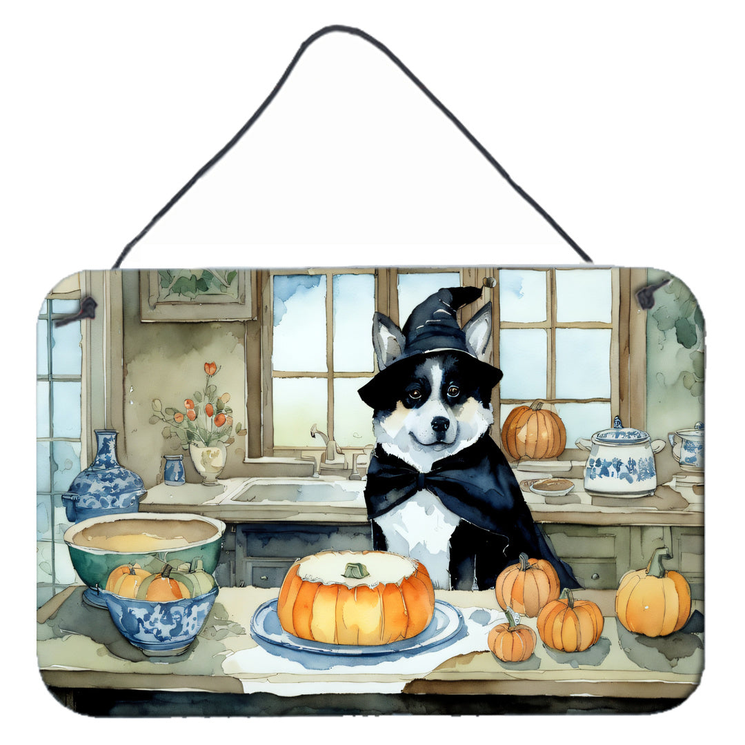 NEW Akita Fall Kitchen Pumpkins Wall or Door Hanging Prints Aluminum Metal Sign Kitchen Wall Bar Bathroom Plaque Home Decor, 8HX12W, Multicolor