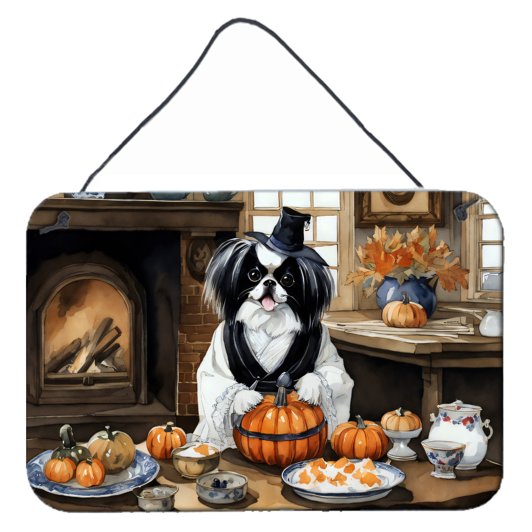 NEW Japanese Chin Fall Kitchen Pumpkins Wall or Door Hanging Prints Aluminum Metal Sign Kitchen Wall Bar Bathroom Plaque Home Decor, 8HX12W, Multicolor