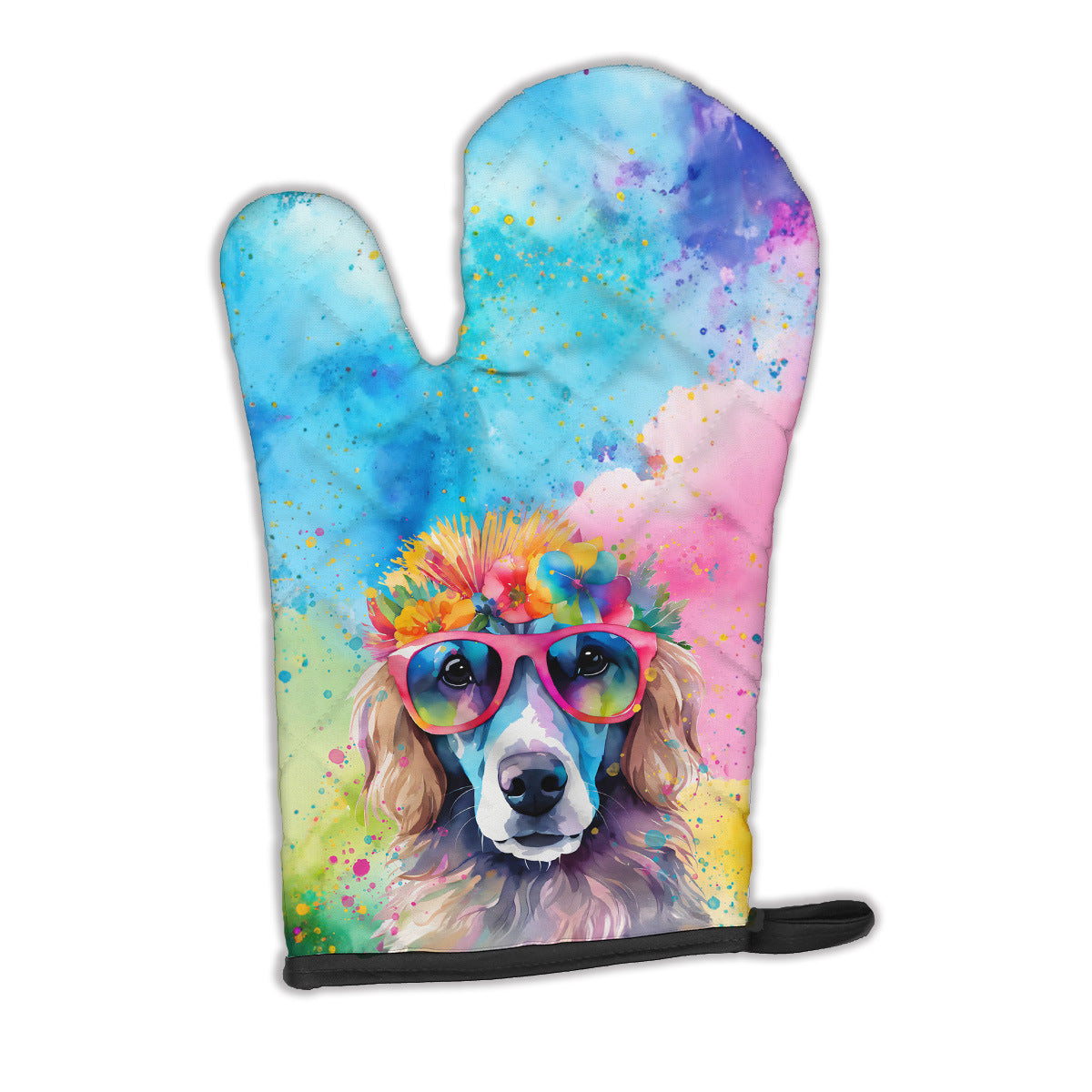 Poodle Hippie Dawg Oven Mitt Heat Resistant Thick Oven Mitt for Hot Pans and Oven, Kitchen Mitt Protect Hands, Cooking Baking Glove