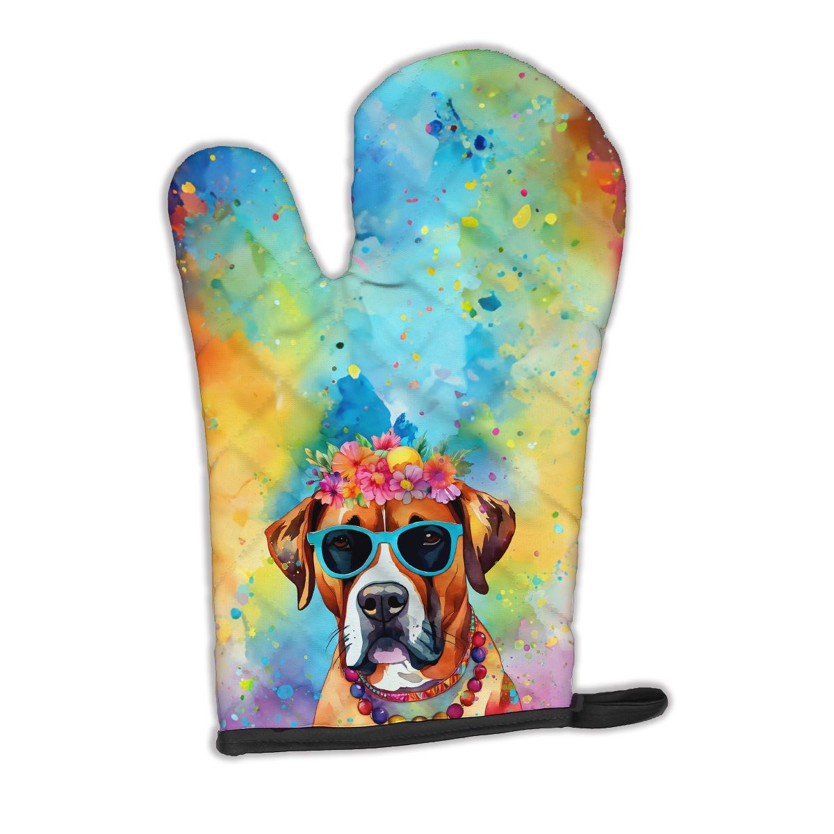 Boxer Hippie Dawg Oven Mitt Heat Resistant Thick Oven Mitt for Hot Pans and Oven, Kitchen Mitt Protect Hands, Cooking Baking Glove