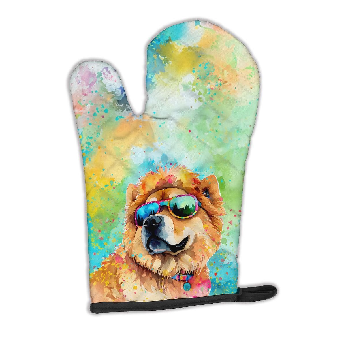 Chow Chow Hippie Dawg Oven Mitt Heat Resistant Thick Oven Mitt for Hot Pans and Oven, Kitchen Mitt Protect Hands, Cooking Baking Glove