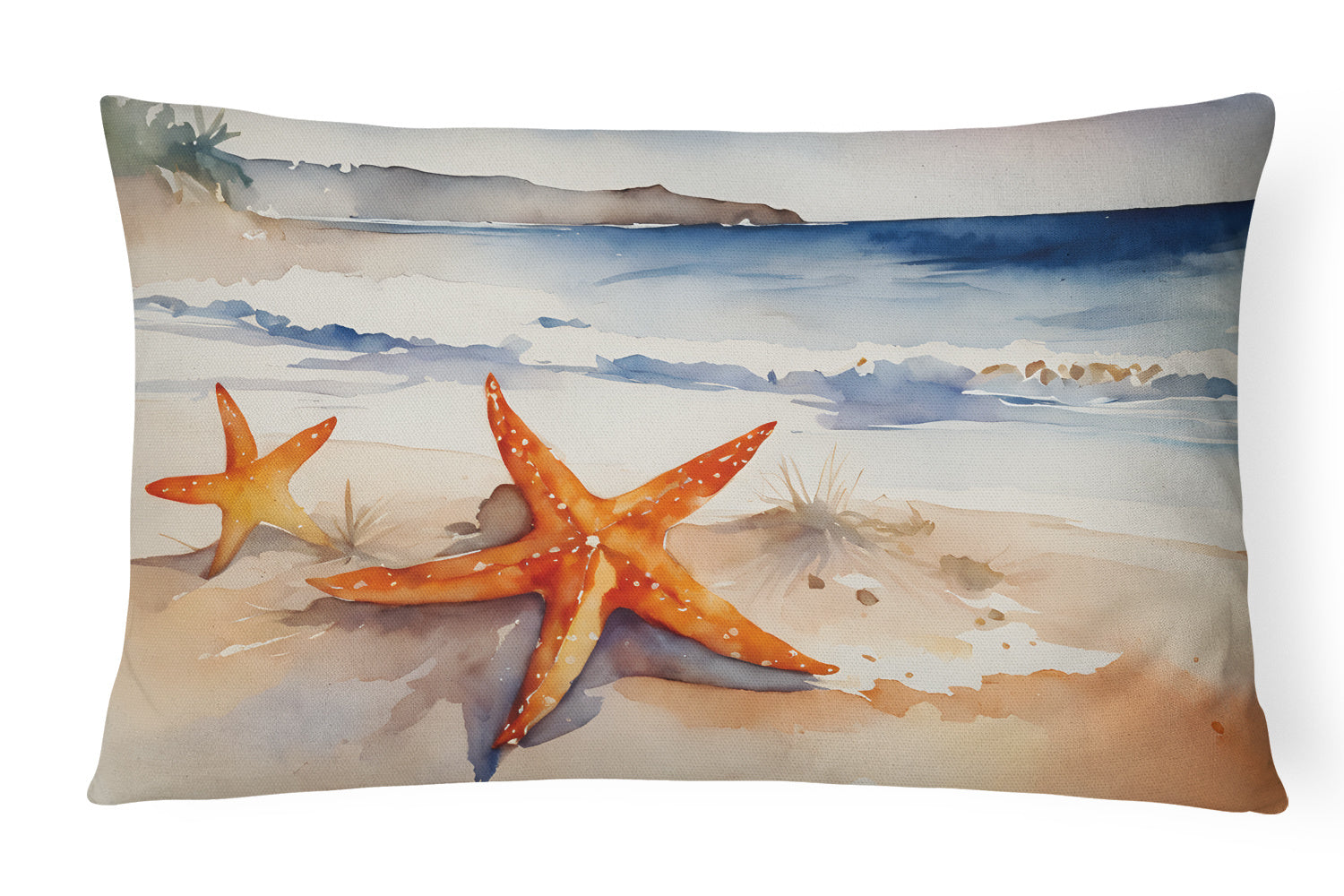 Nautical Collection Throw Pillow Throw Pillow for Indoor Couch Bed Outdoor Patio Washable, Starfish 2829,12Hx16W