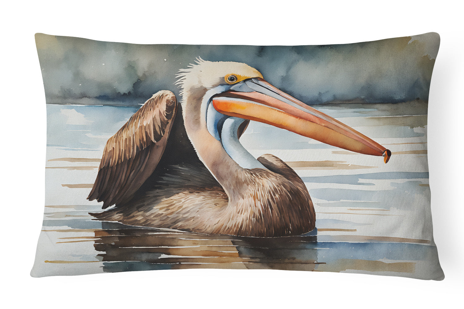 Nautical Collection Throw Pillow Throw Pillow for Indoor Couch Bed Outdoor Patio Washable, Pelican 2855,12Hx16W