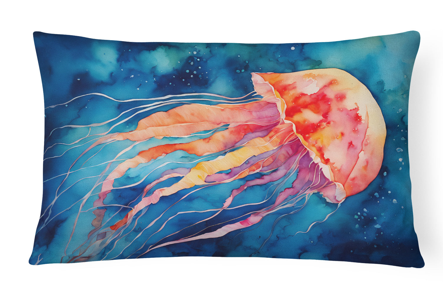 Nautical Collection Throw Pillow Throw Pillow for Indoor Couch Bed Outdoor Patio Washable, Jellyfish 2790,12Hx16W