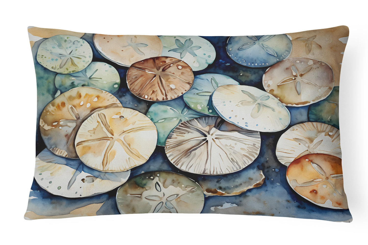 Nautical Collection Throw Pillow Throw Pillow for Indoor Couch Bed Outdoor Patio Washable, Sand Dollars 2819,12Hx16W