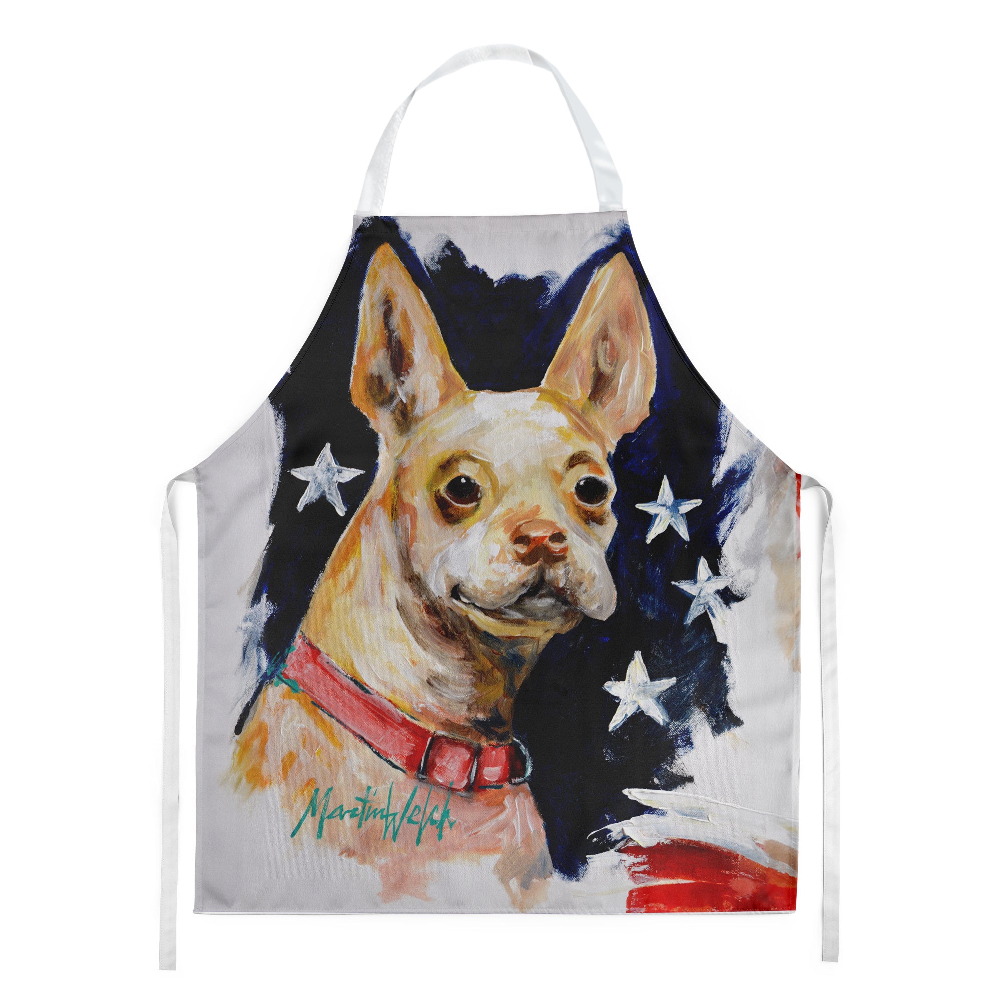 Chevy Boston Terrier Apron Cooking Kitchen Server Baking Crafts Gardening for Adult Women Men, Unisex, Large, Multicolor