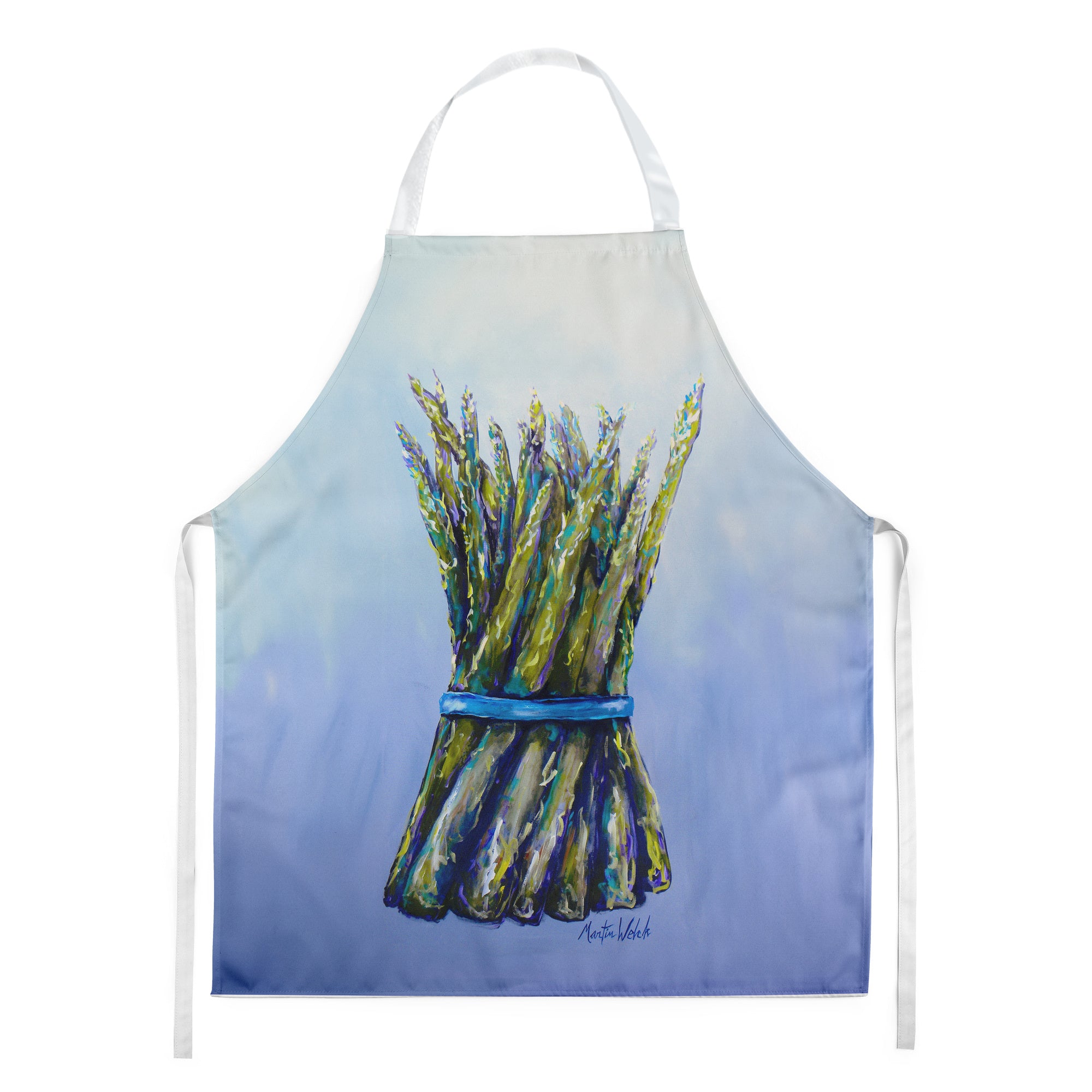 Fresh Bunch Asparagus Apron Cooking Kitchen Server Baking Crafts Gardening for Adult Women Men, Unisex, Large, Multicolor