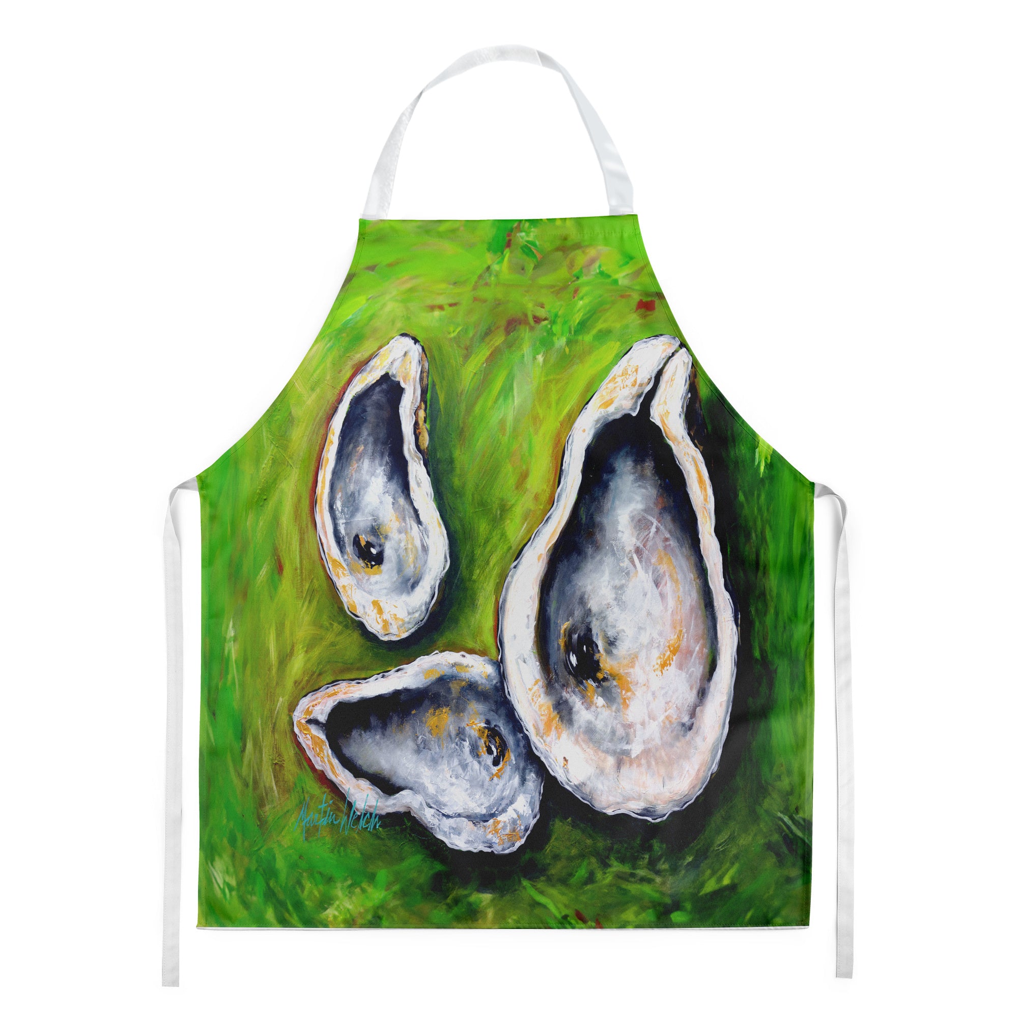 All Shucked Oysters Apron Cooking Kitchen Server Baking Crafts Gardening for Adult Women Men, Unisex, Large, Multicolor