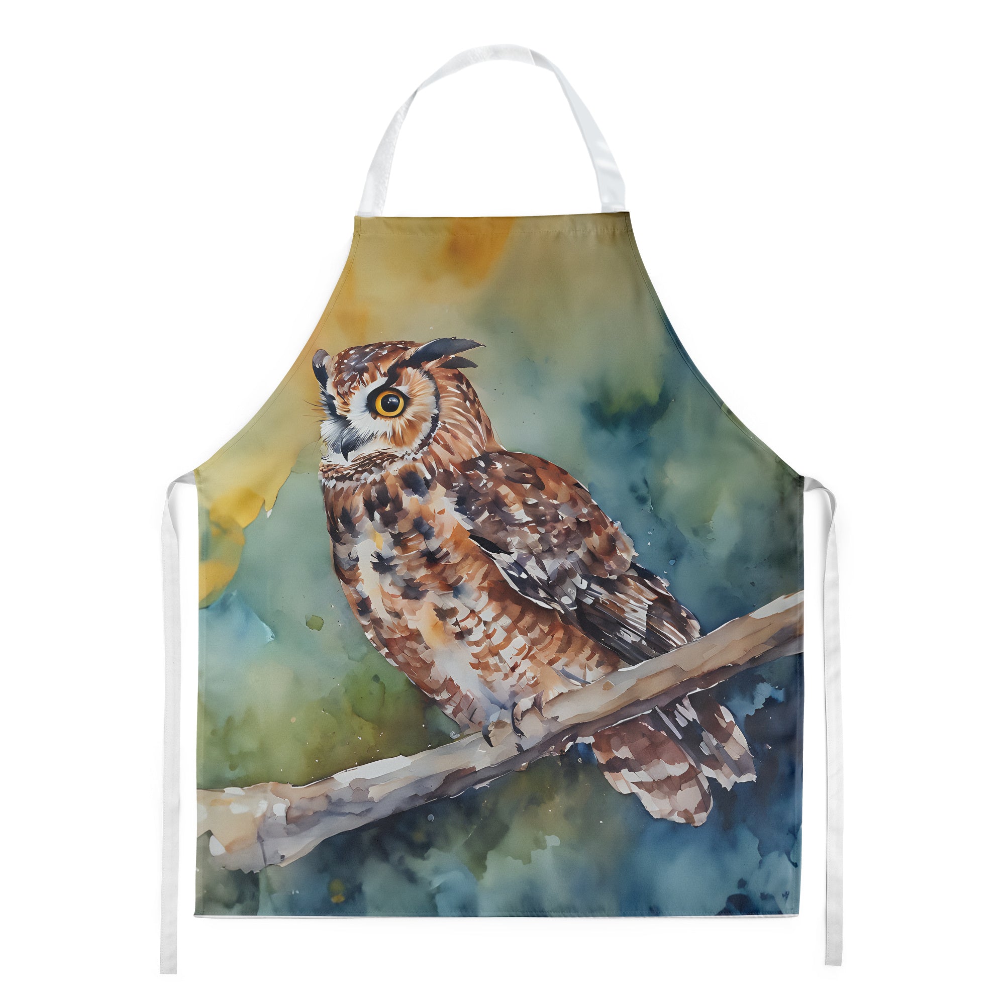 Tawny Owl Apron Cooking Kitchen Server Baking Crafts Gardening for Adult Women Men, Unisex, Large, Multicolor