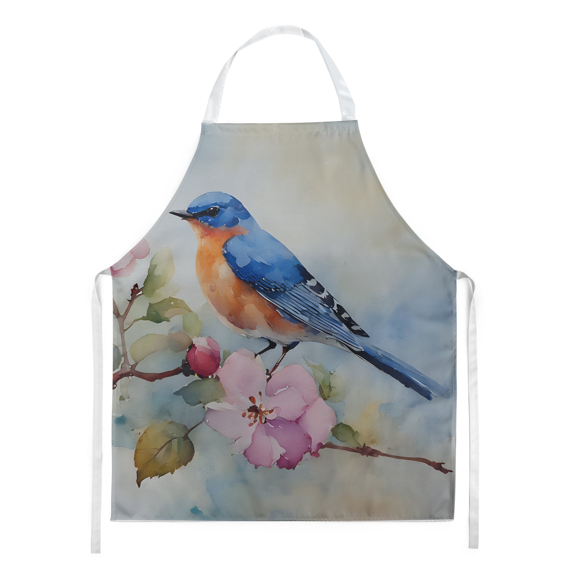 Bluebird Apron Cooking Kitchen Server Baking Crafts Gardening for Adult Women Men, Unisex, Large, Multicolor