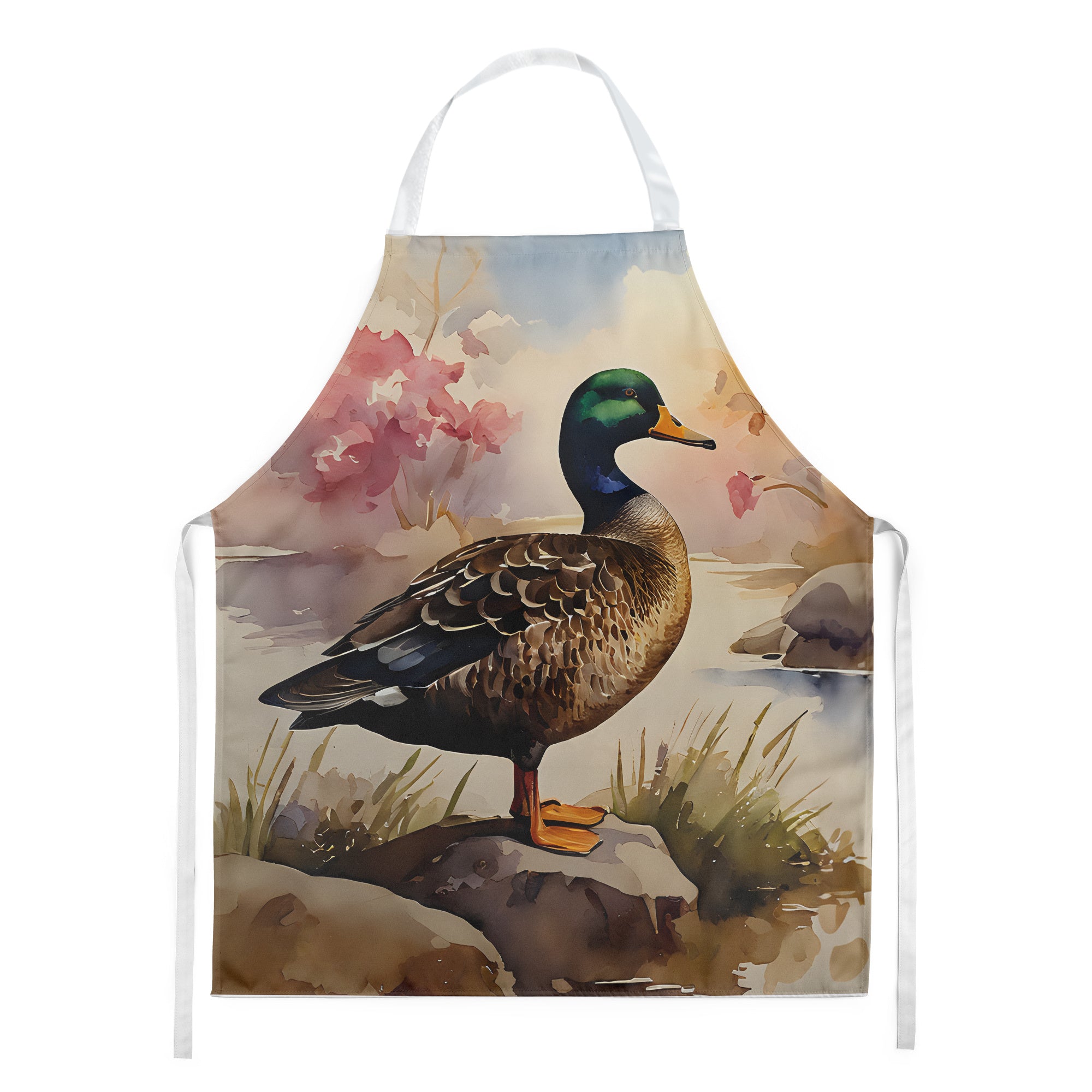 American Black Duck Apron Cooking Kitchen Server Baking Crafts Gardening for Adult Women Men, Unisex, Large, Multicolor