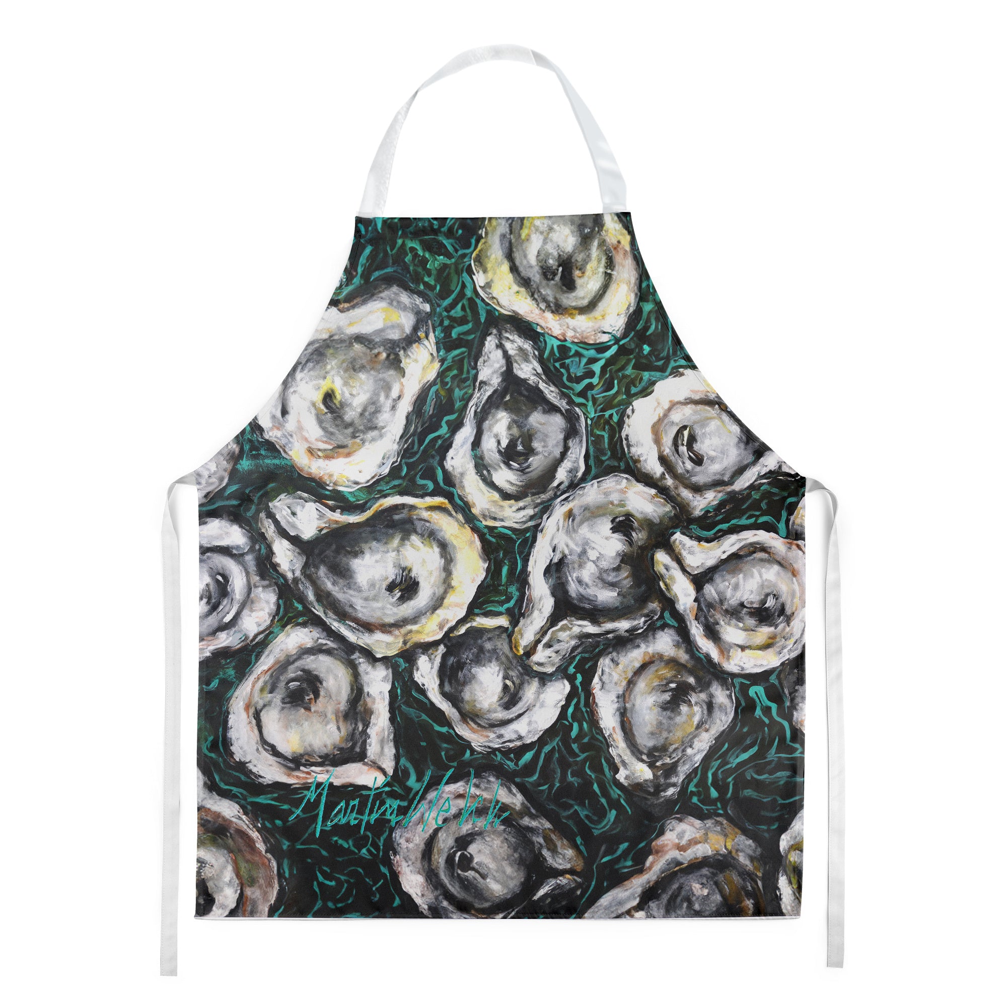 NEW Oyster Lily Apron Cooking Kitchen Server Baking Crafts Gardening for Adult Women Men, Unisex, Large, Multicolor