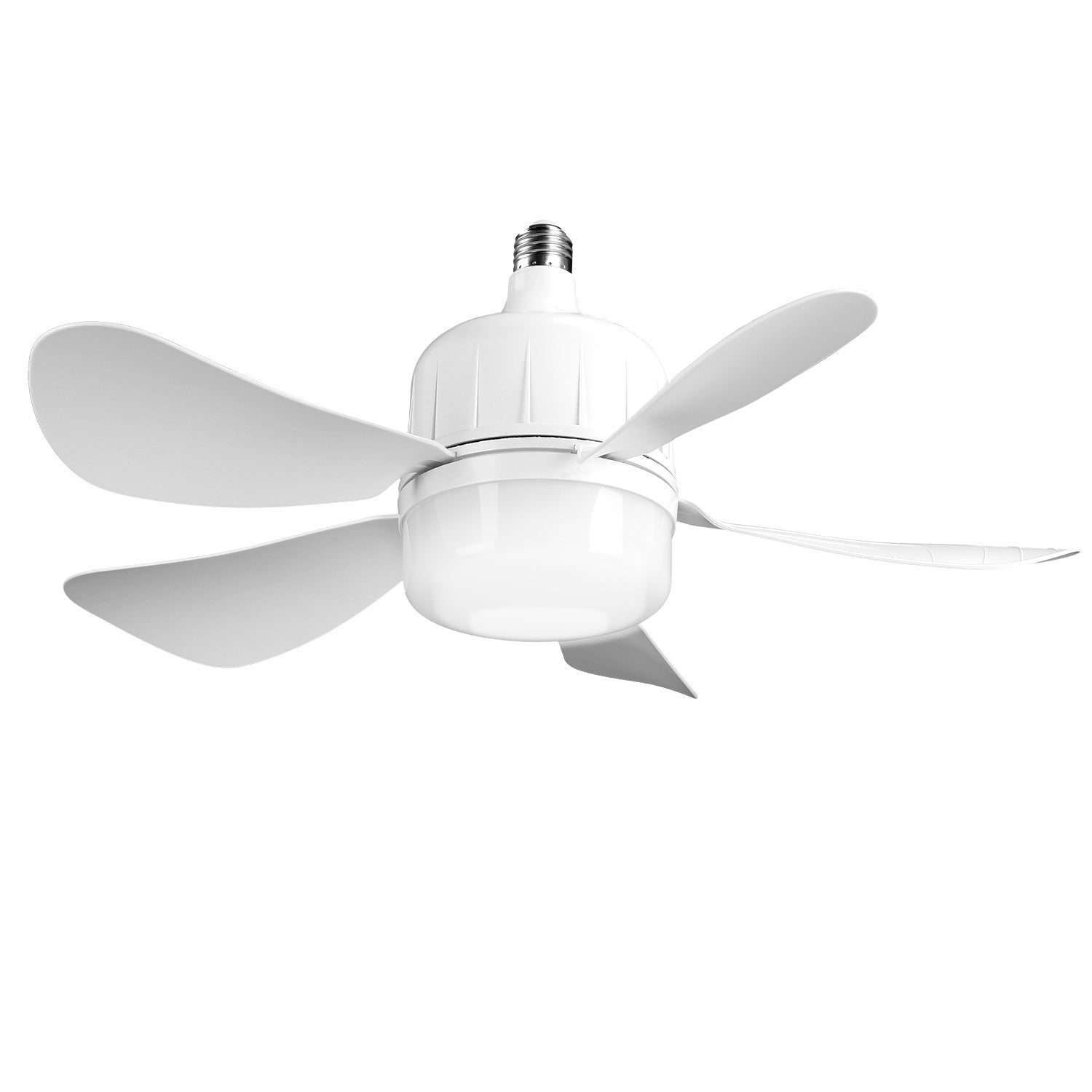 Socket Fan Light 12W Ceiling Fan with Lights Dimmable LED Ceiling Fan with 3 Fan Speed Stepless Brightness and Color Temperature Smart Timer Remote Control