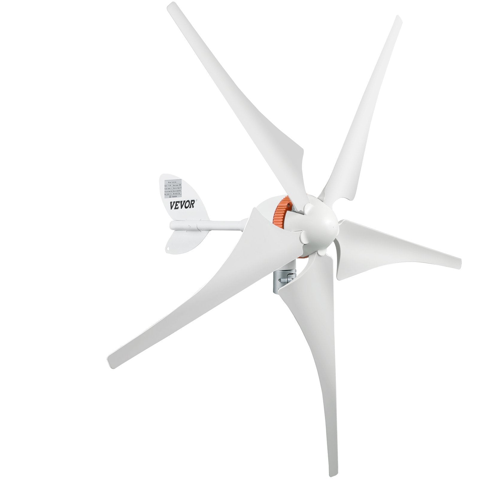 Wind Turbine Generator, 12V/AC Wind Turbine Kit, 400W Wind Power Generator with MPPT Controller 5 Blades Auto Adjust Windward Direction Suitable for Terrace, Marine, Motor Home, Chalet, Boat