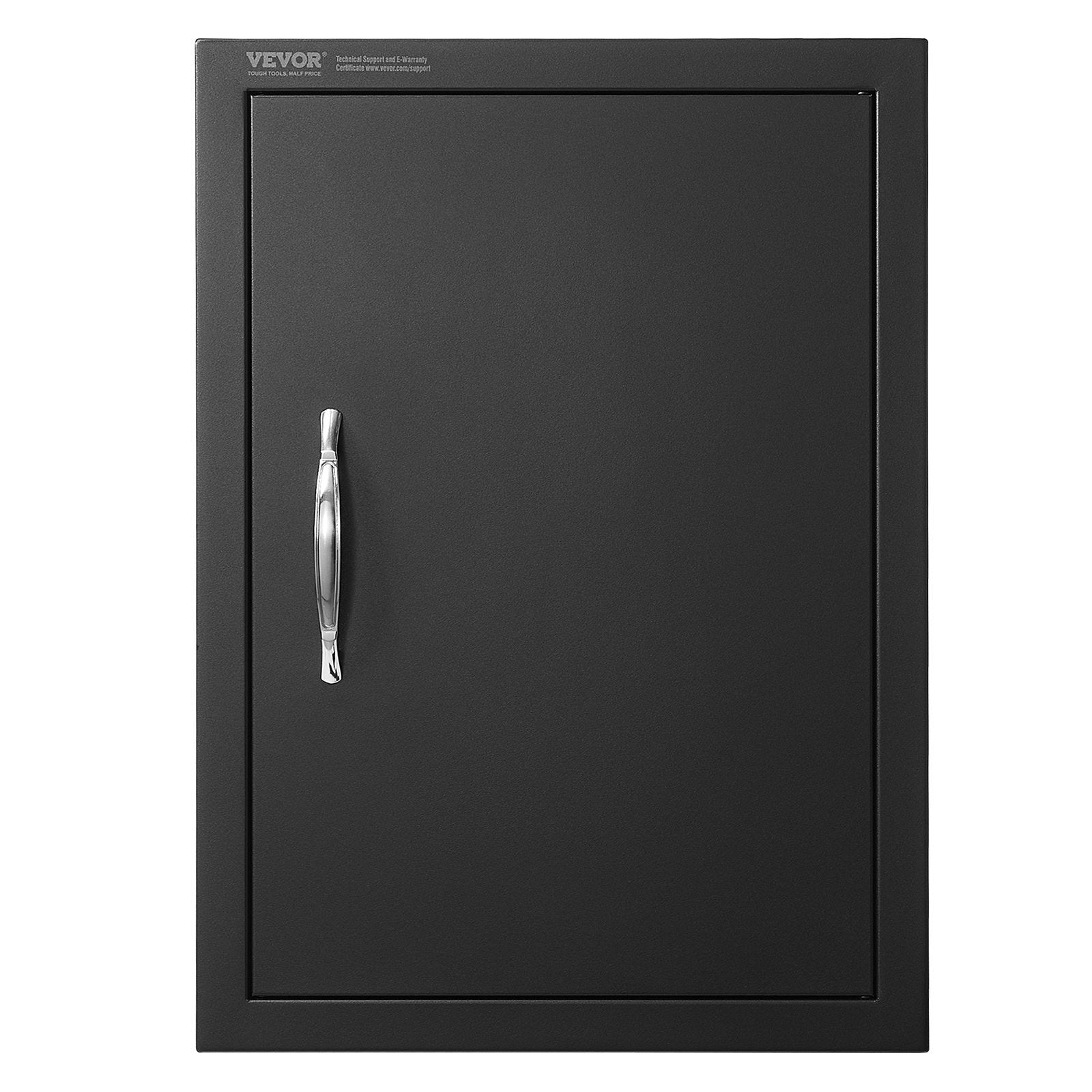 BBQ Access Door, 16W x 22H Inch Single Outdoor Kitchen Door, Cold Plate Flush Mount Door, Wall Vertical Door with Handle, for BBQ Island, Grilling Station, Outside Cabinet