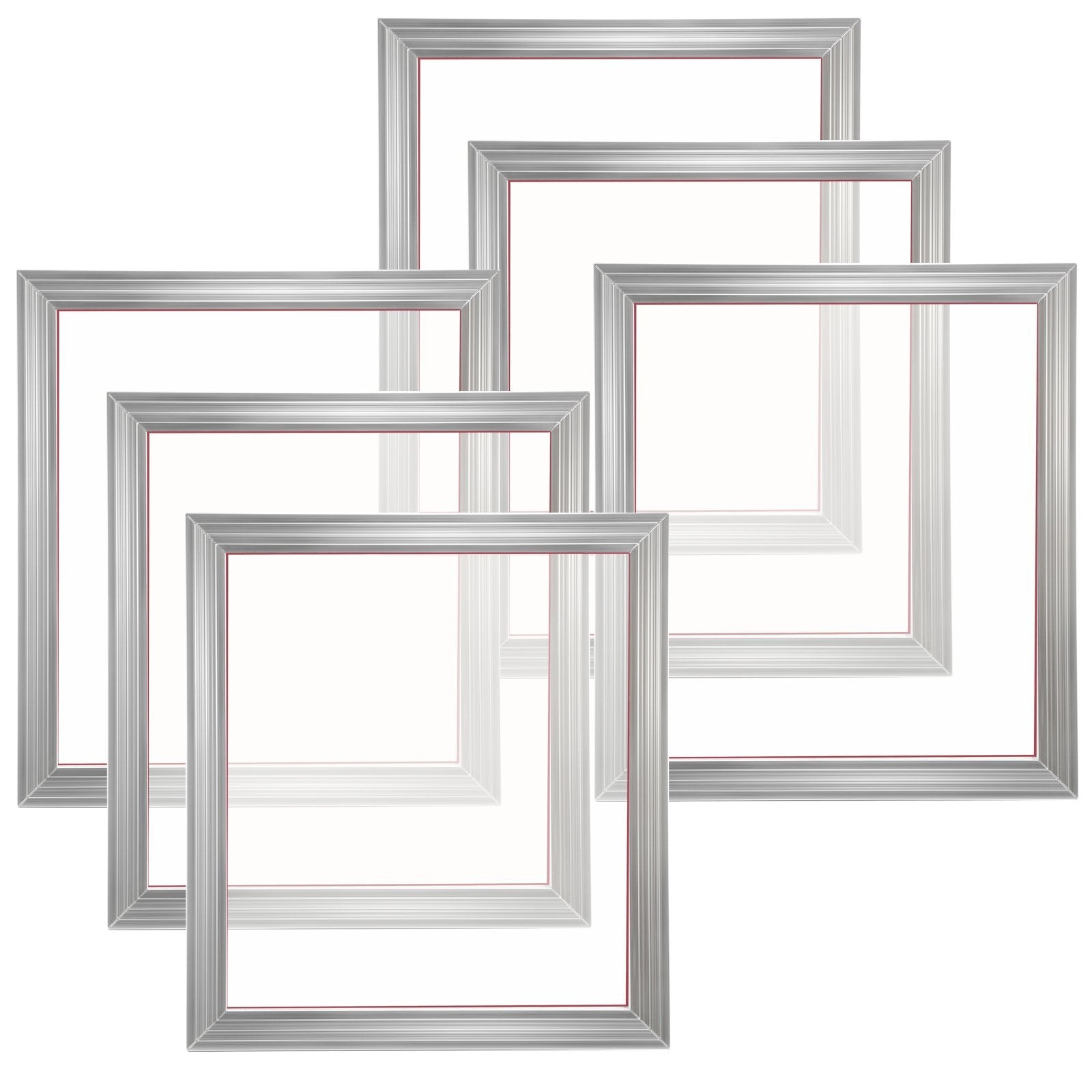 VEVOR Screen Printing Kit, 6 Pieces Aluminum Silk Screen Printing Frames, 18x20inch Silk Screen Printing Frame with 160 Count Mesh, High Tension Nylon Mesh and Sealing Tape for T-shirts DIY Printing
