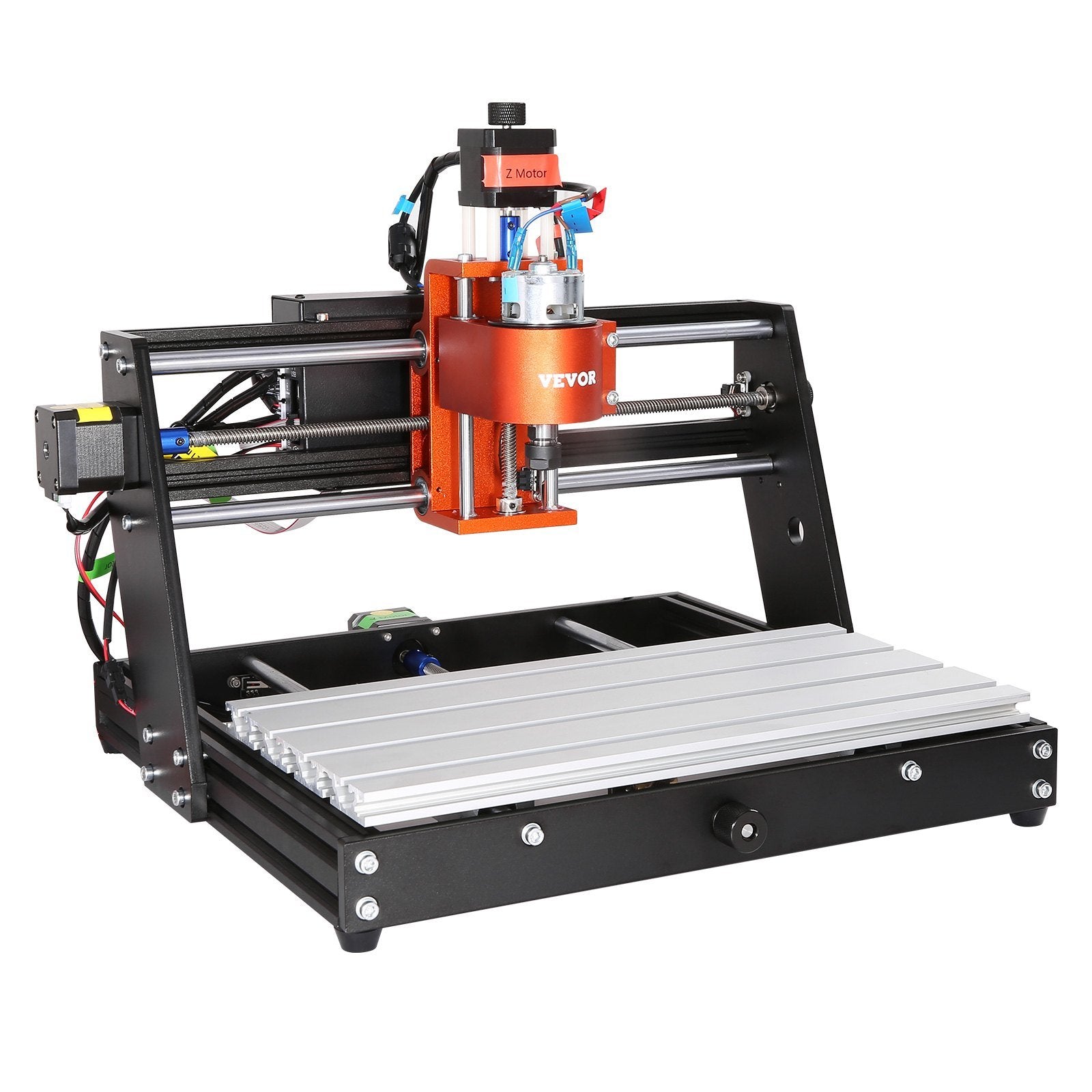 VEVOR CNC Router Machine, 60W, 3 Axis GRBL Control Wood Engraving Carving Milling Machine Kit, 300 x 200 x 60 mm/11.8 x 7.87 x 2.36 in Working Area 1200 RPM for Wood Acrylic MDF PVC Plastic Foam Vinyl