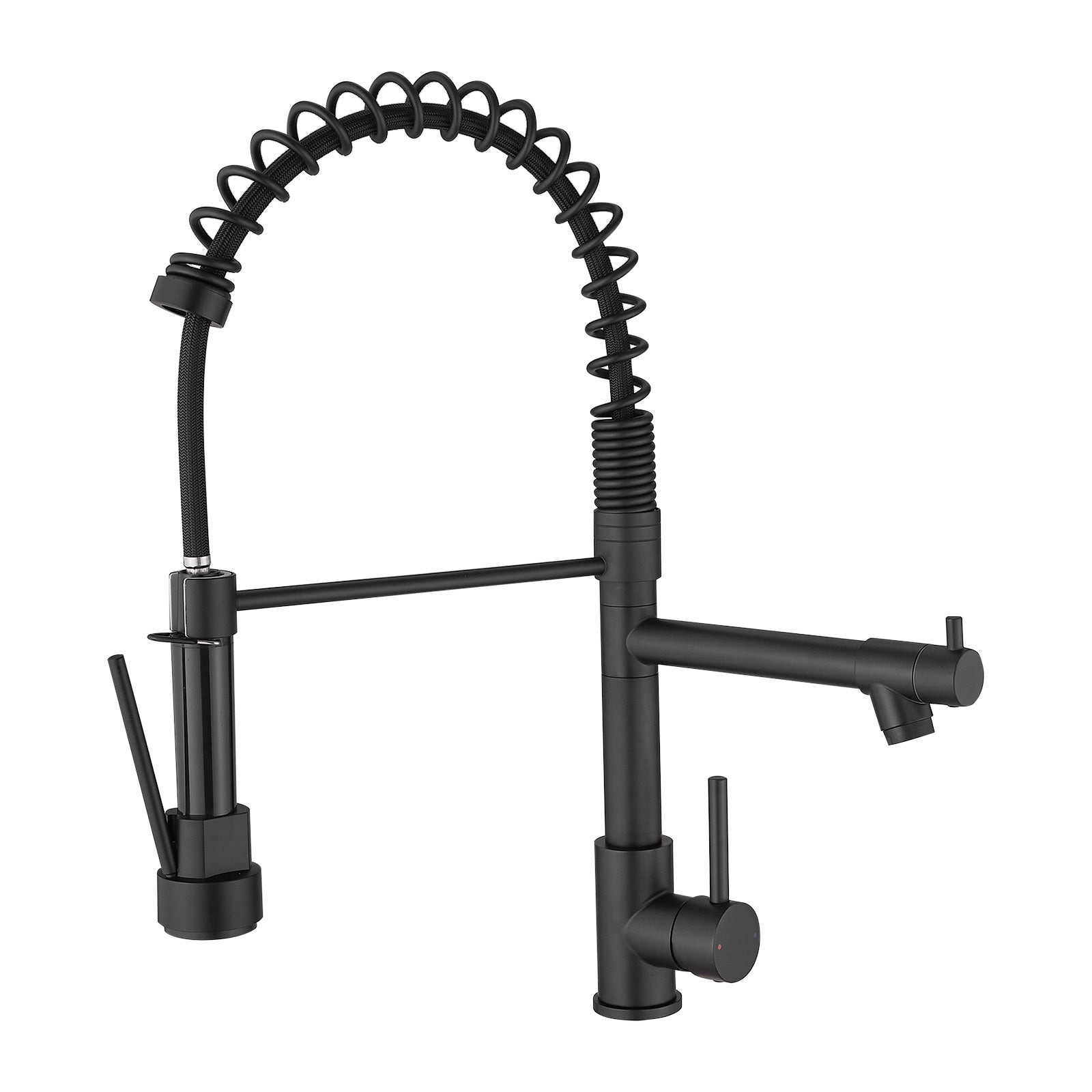304 stainless steel cupc spool, cupc inlet pipe single handle pull down sprayer kitchen faucet