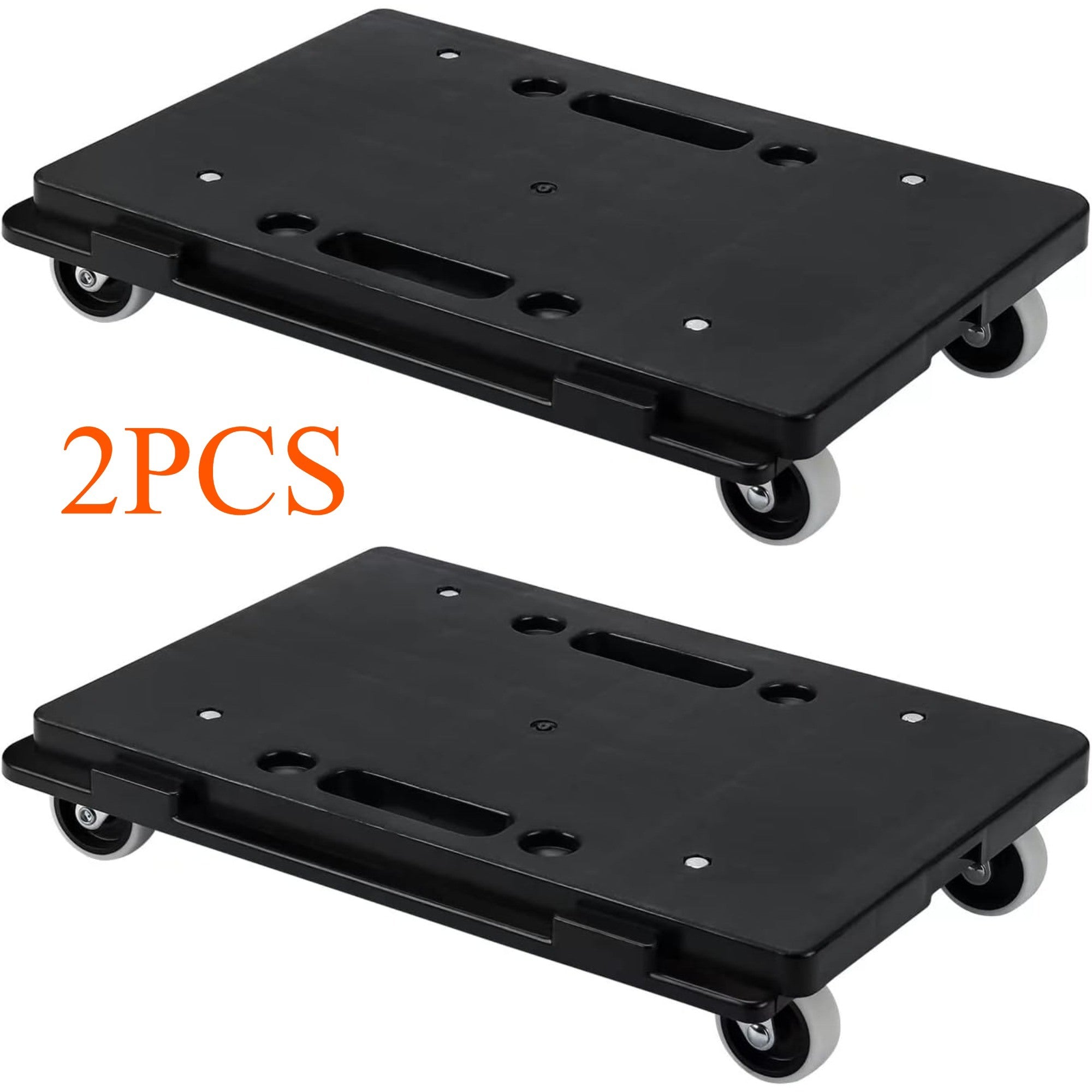 Furniture Dolly, 2 Pack Moving Dolly, Furniture Movers with 4 Wheels, 500lbs Capacity, Small Flat Dolly Connectable, Portable Dollies for Heavy Furniture