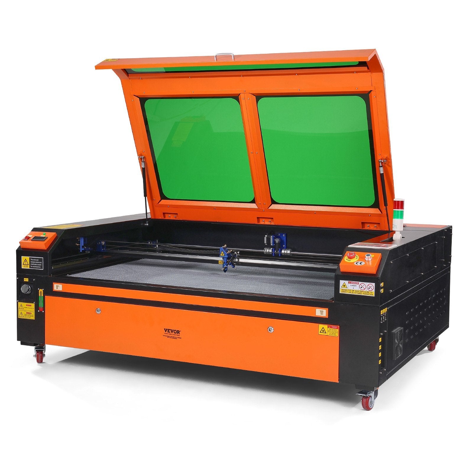 130W CO2 Laser Engraver, 35 x 55 in, 19.7 IPS Laser Cutter Machine with 2-Way Pass Air Assist, Compatible with LightBurn, CorelDRAW, AutoCAD, Windows, Mac OS, Linux, for Wood Acrylic Fabric More