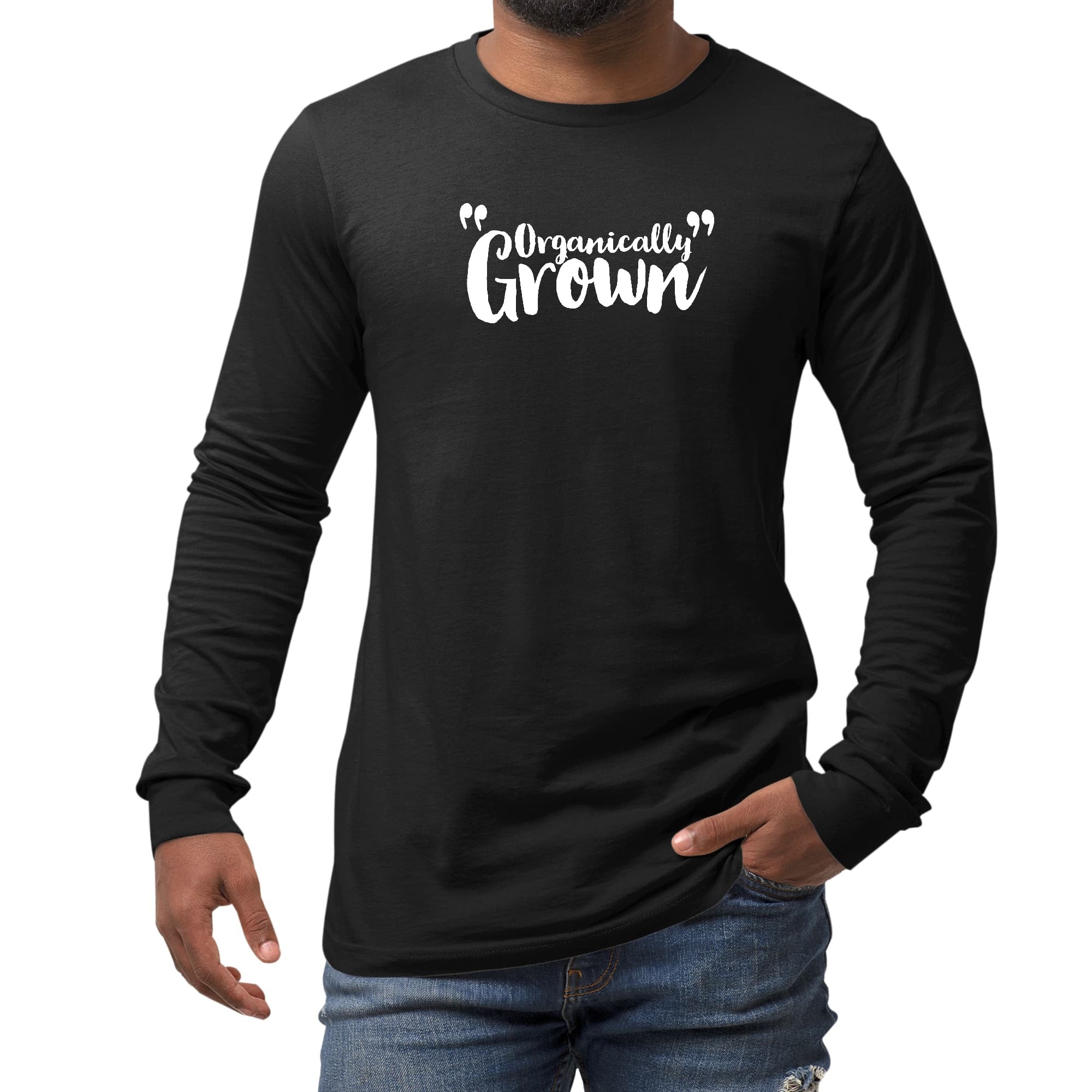 Long Sleeve Graphic T-shirt - Organically Grown - Affirmation