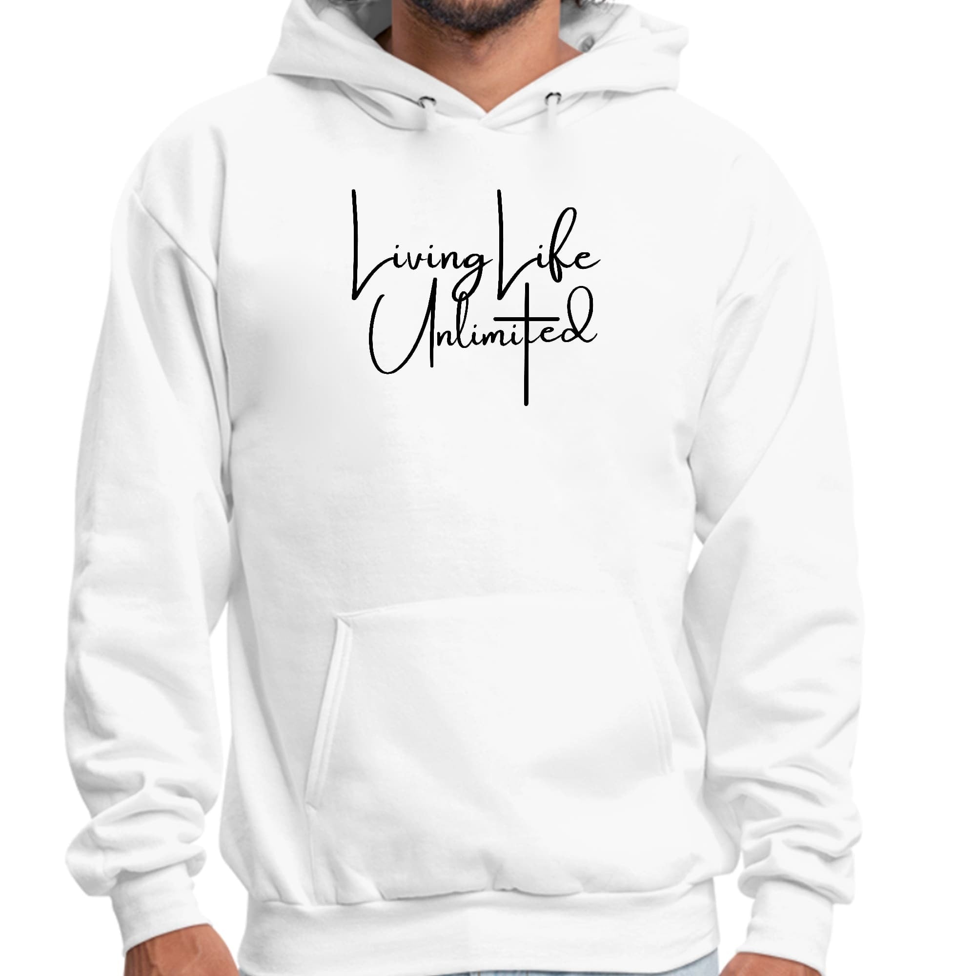 Living Life Unlimited - Inspirational Motivation - Black Graphic