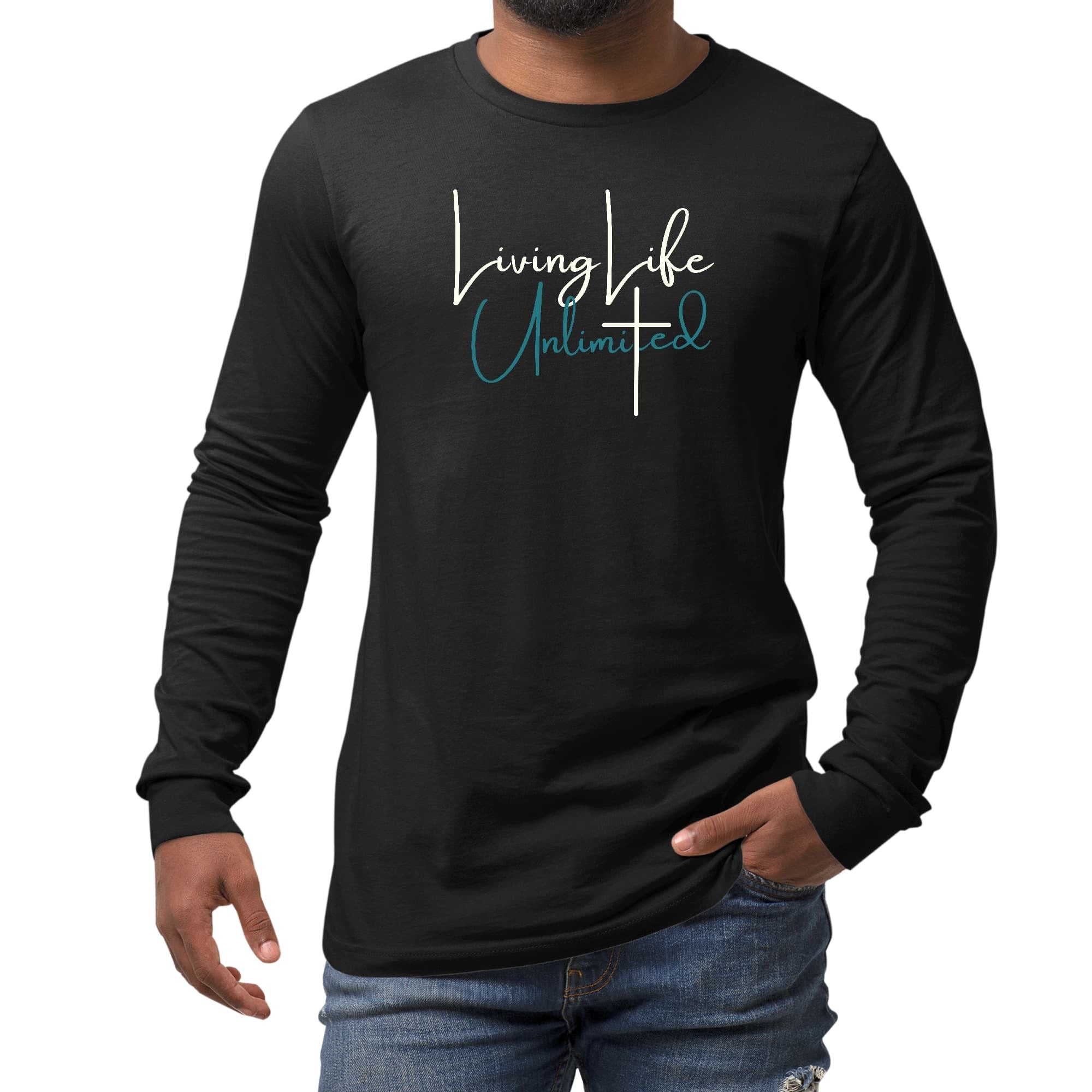 Long Sleeve Graphic T-shirt - Living Life Unlimited - Inspirational