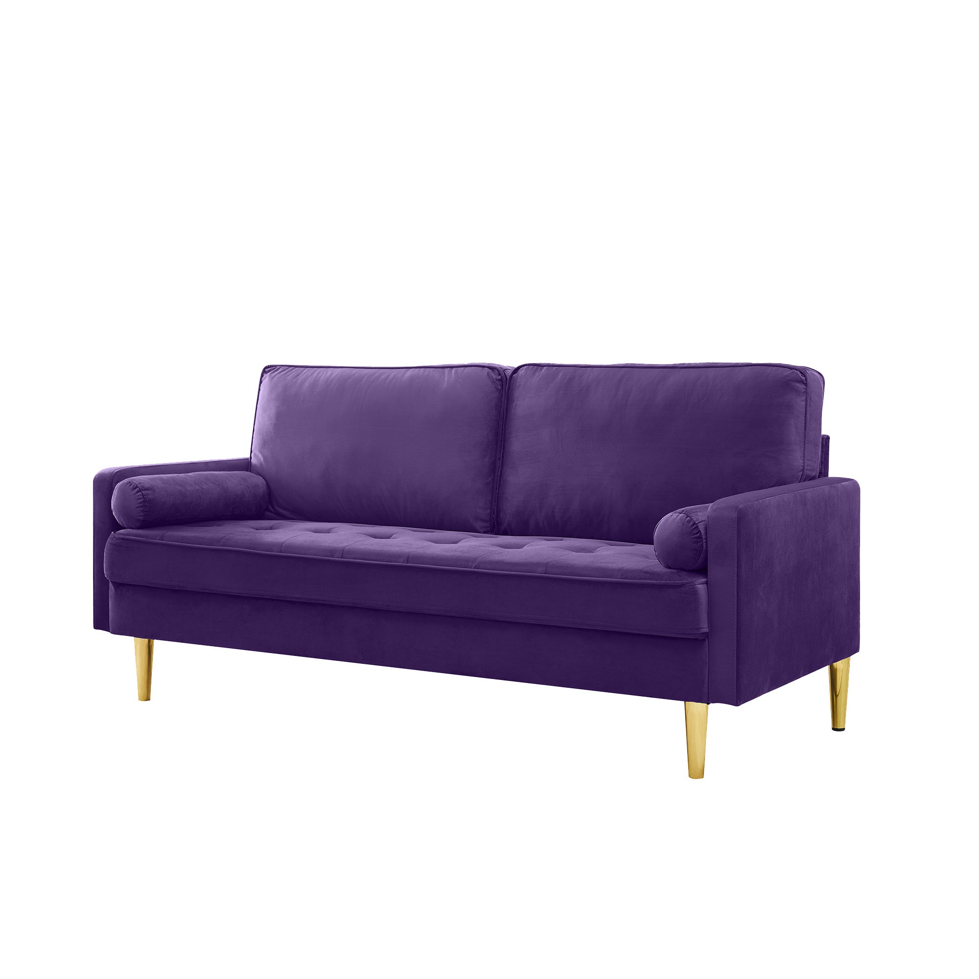 PURPLE Velvet Loveseat Sofa 67 inch