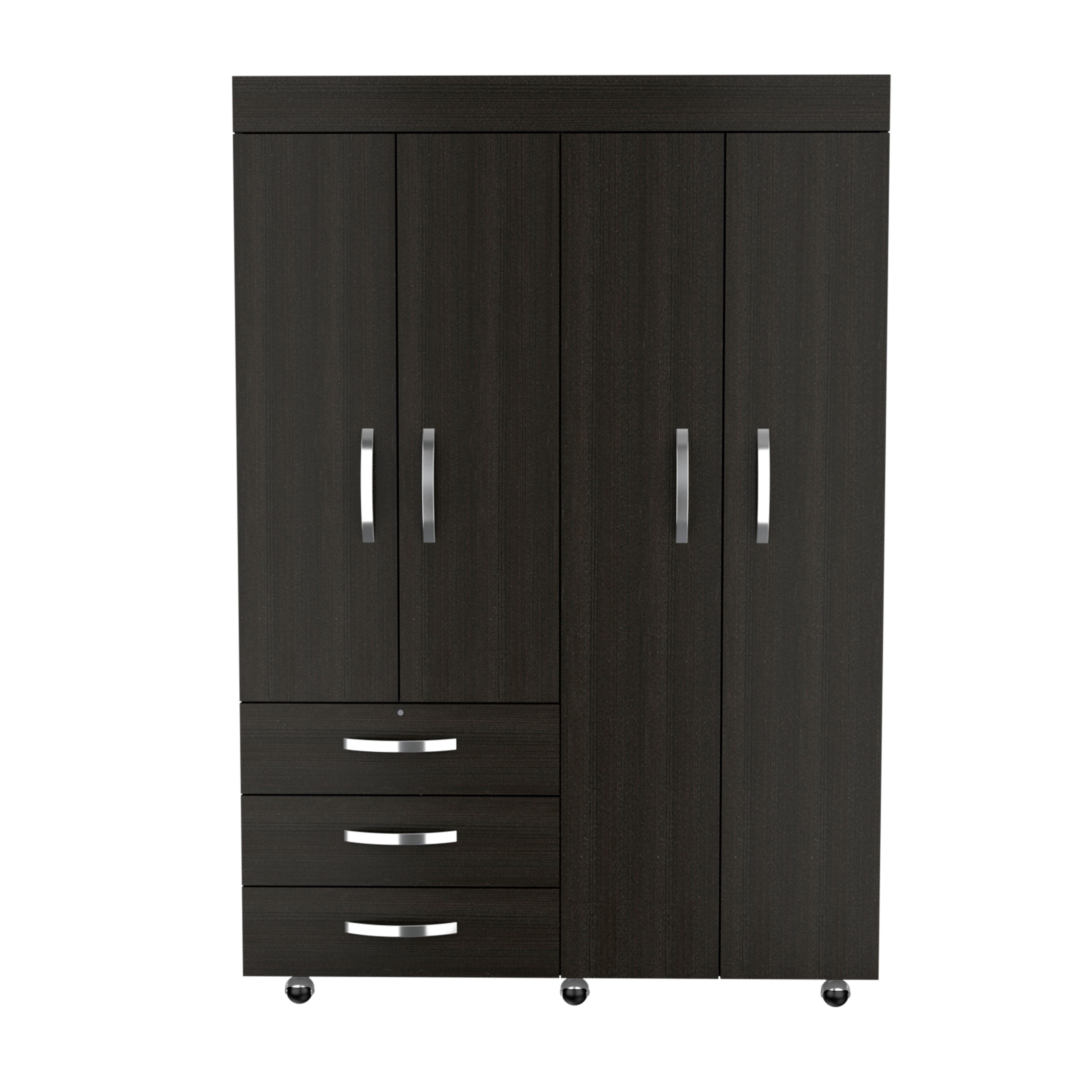 Mobile Armoire Velvet, Bedroom, Black