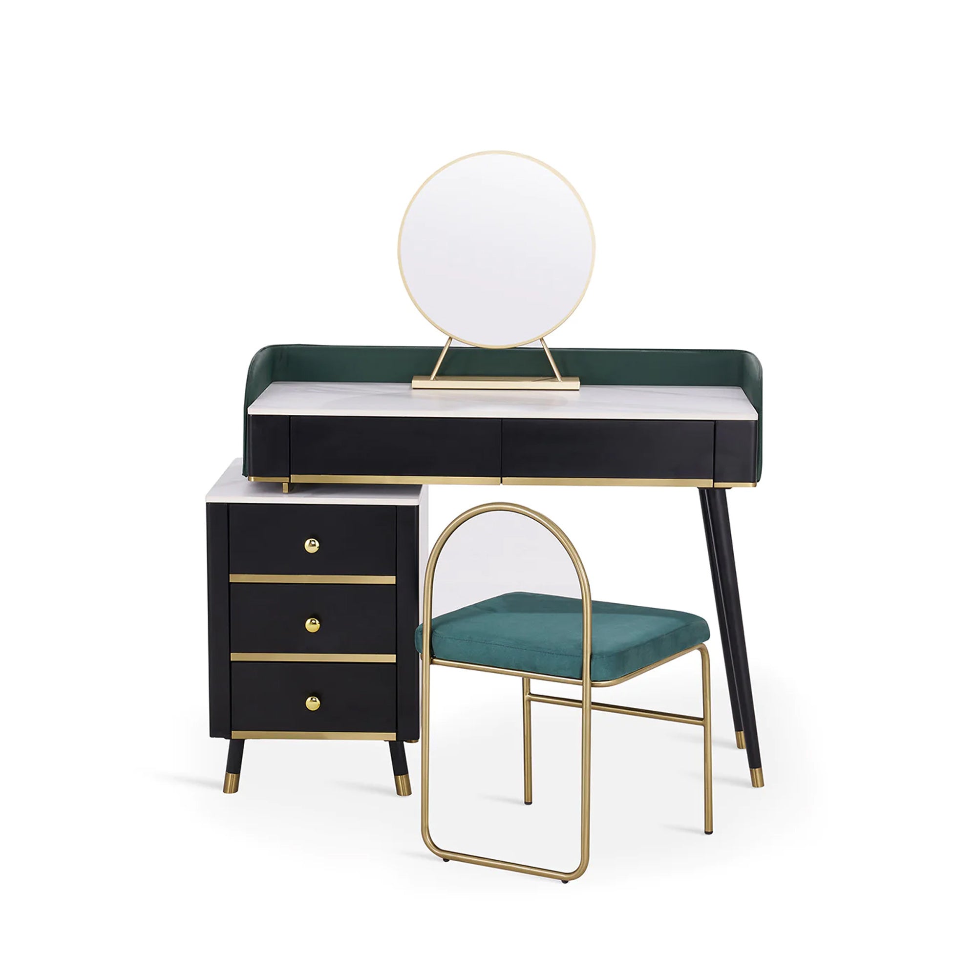 Mid-Century Dressing Table Set 47.2 x 19.6 x 49.9 in