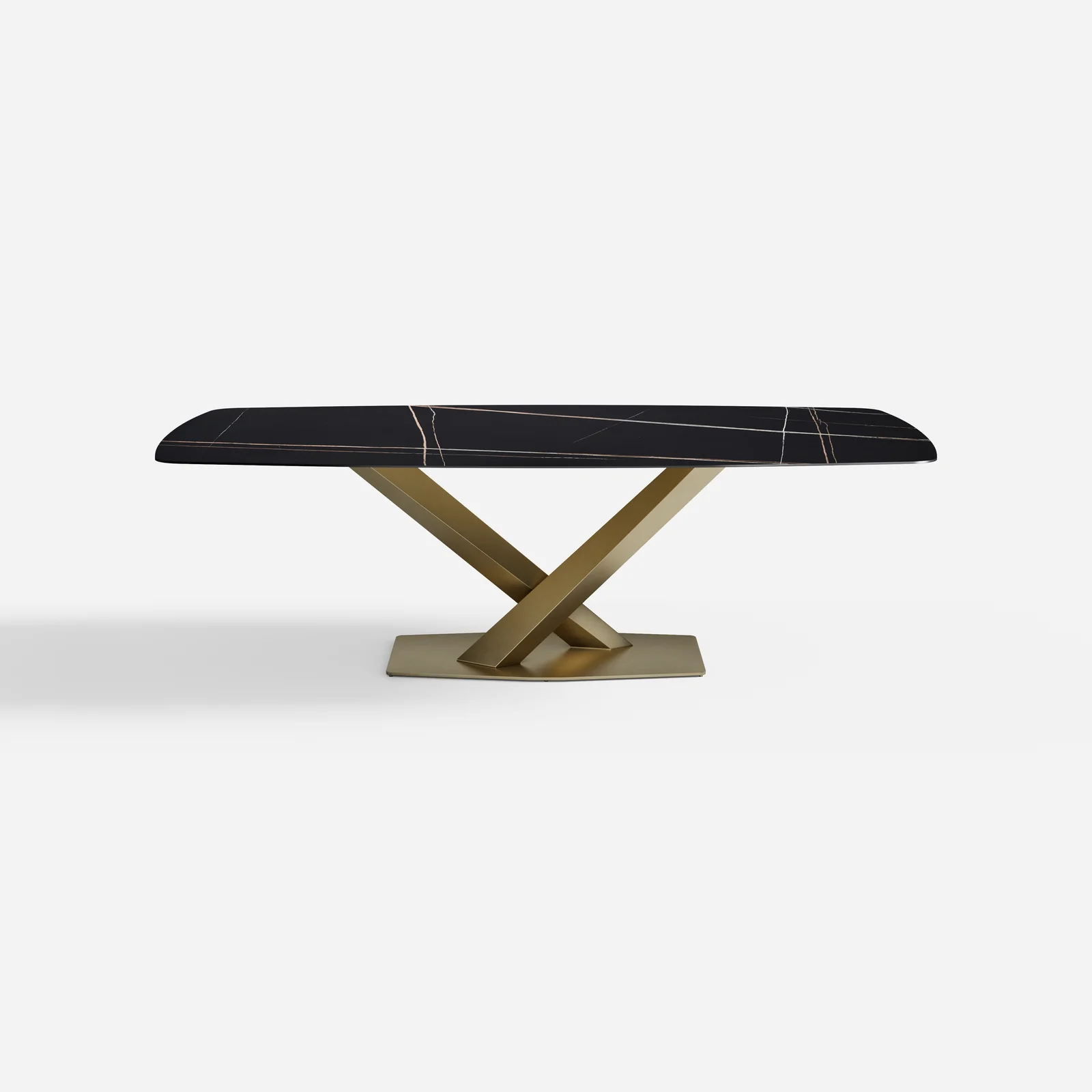 Free Combination Modern Matte Sintered Stone Dining Table 93.7 x 42.5 x 29.5inch