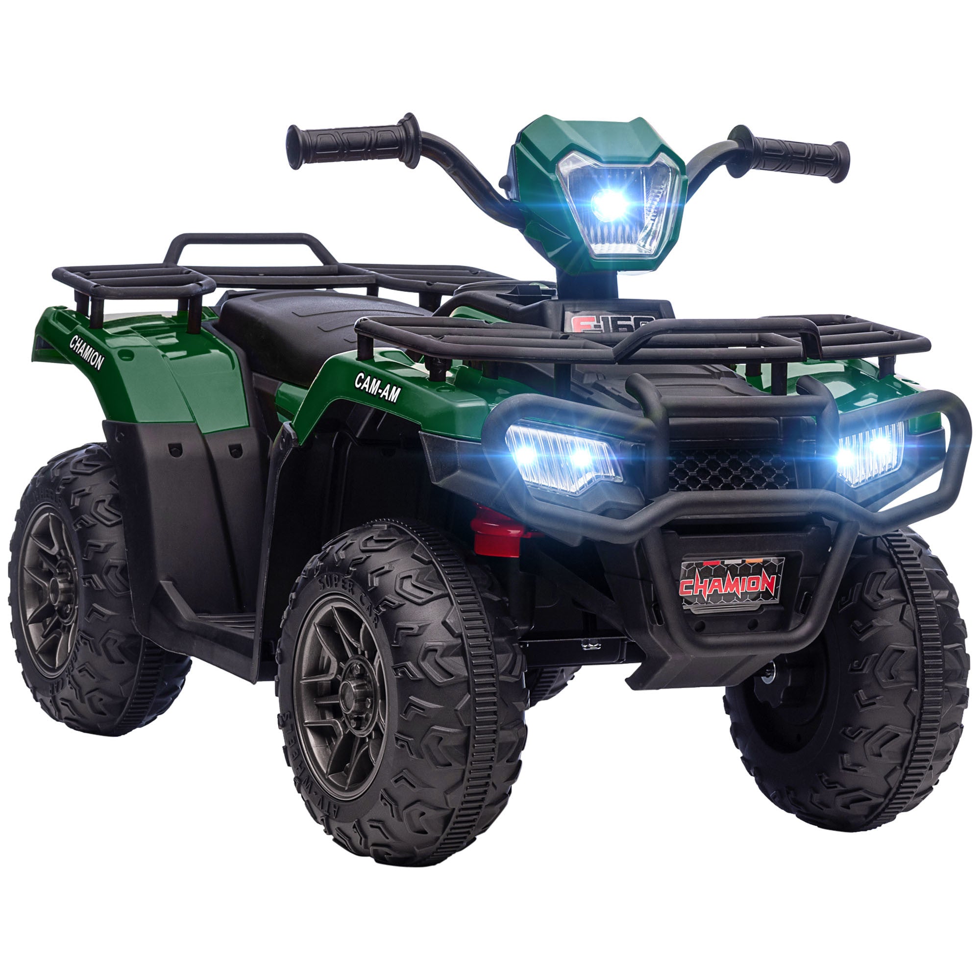 12V Kids ATV Battery-Operated with AUX Port & USB, Kids 4 Wheeler with Tough Wear-Resistant Tread, Electric Four Wheeler Kids Ride on Car Electric Car
