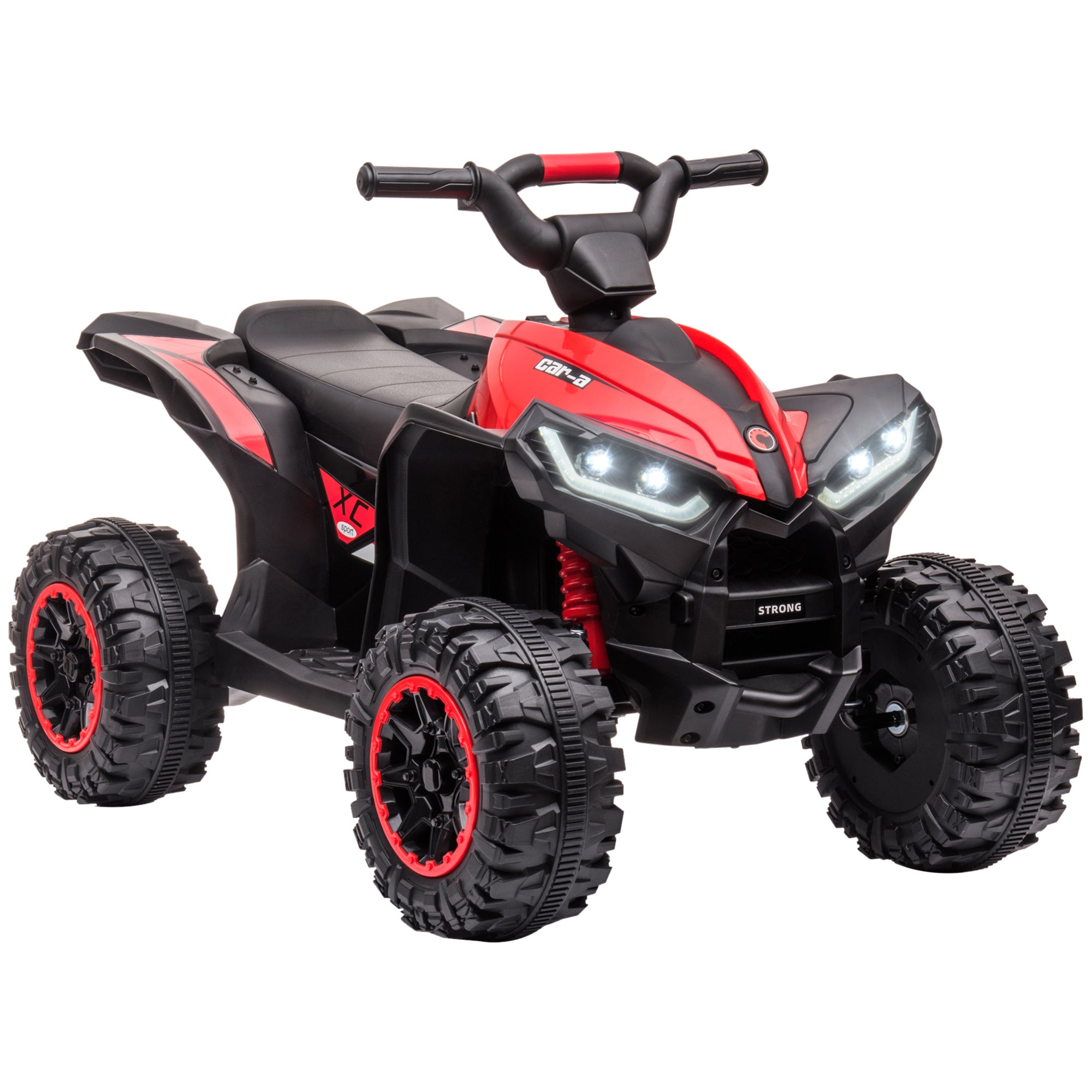 12V Kids ATV Quad Car with Forward & Backward Function, Four Wheeler for Kids with Wear-Resistant Wheels, Music, Electric Ride-on ATV for Toddlers Age