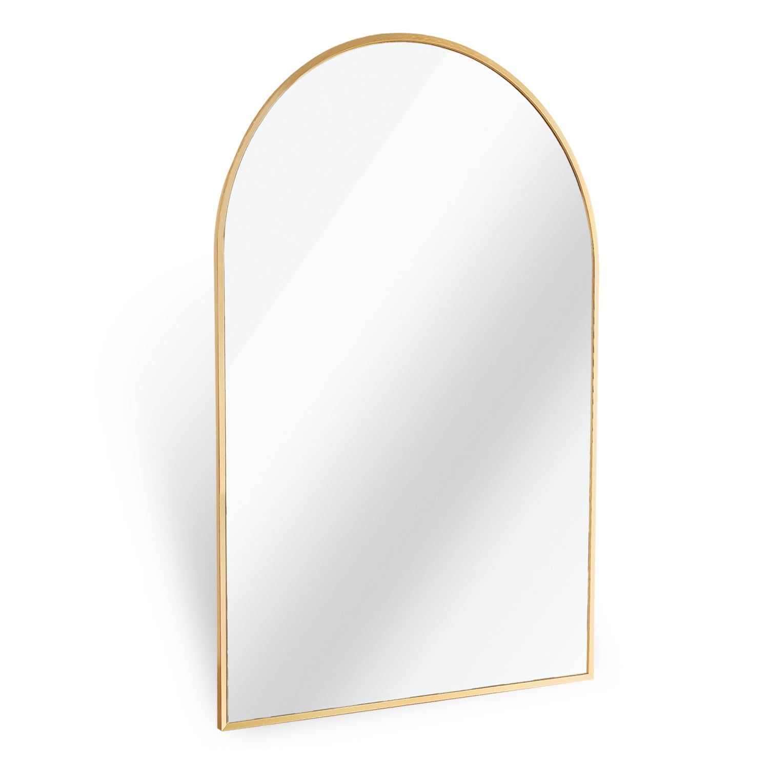 Gold 20x30 INCH Metal Arch Barhroom mirror