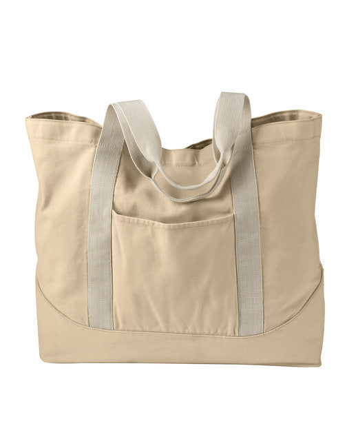 Authentic Pigment 1904 Pigment-Dyed Large Canvas Tote