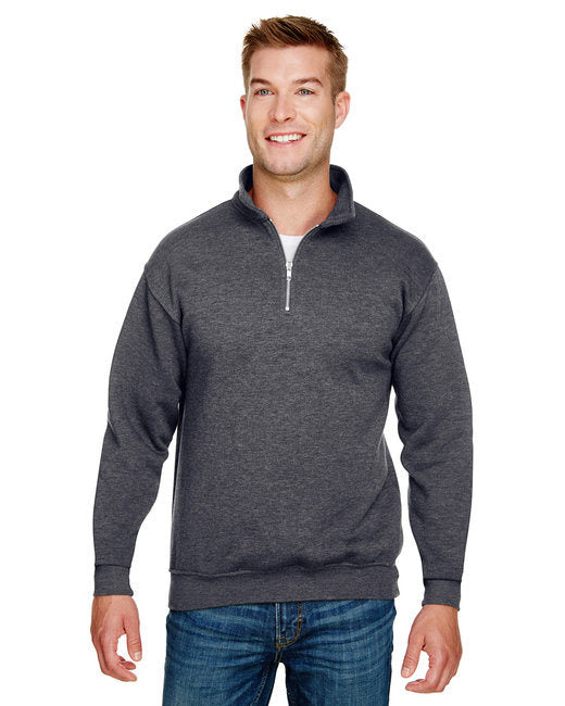 Bayside BA920 Unisex 9.5 oz., 80/20 Quarter-Zip Pullover Sweatshirt