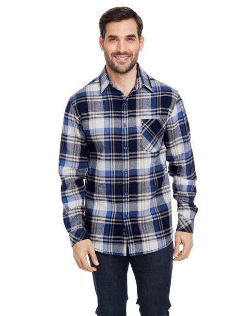 Burnside B8212 Woven Plaid Flannel With Biased Pocket