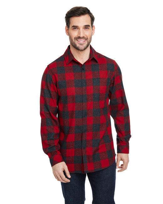 Burnside B8212 Woven Plaid Flannel With Biased Pocket