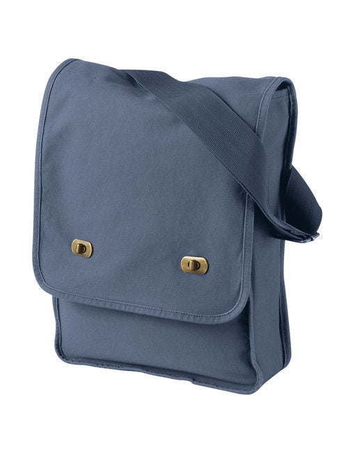 Authentic Pigment 1902 Pigment-Dyed Canvas Field Bag