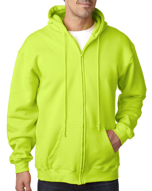 Bayside BA900 Adult 9.5oz., 80% cotton/20% polyester Full-Zip Hooded Sweatshirt