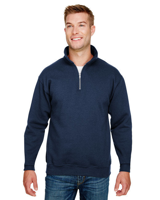 Bayside BA920 Unisex 9.5 oz., 80/20 Quarter-Zip Pullover Sweatshirt